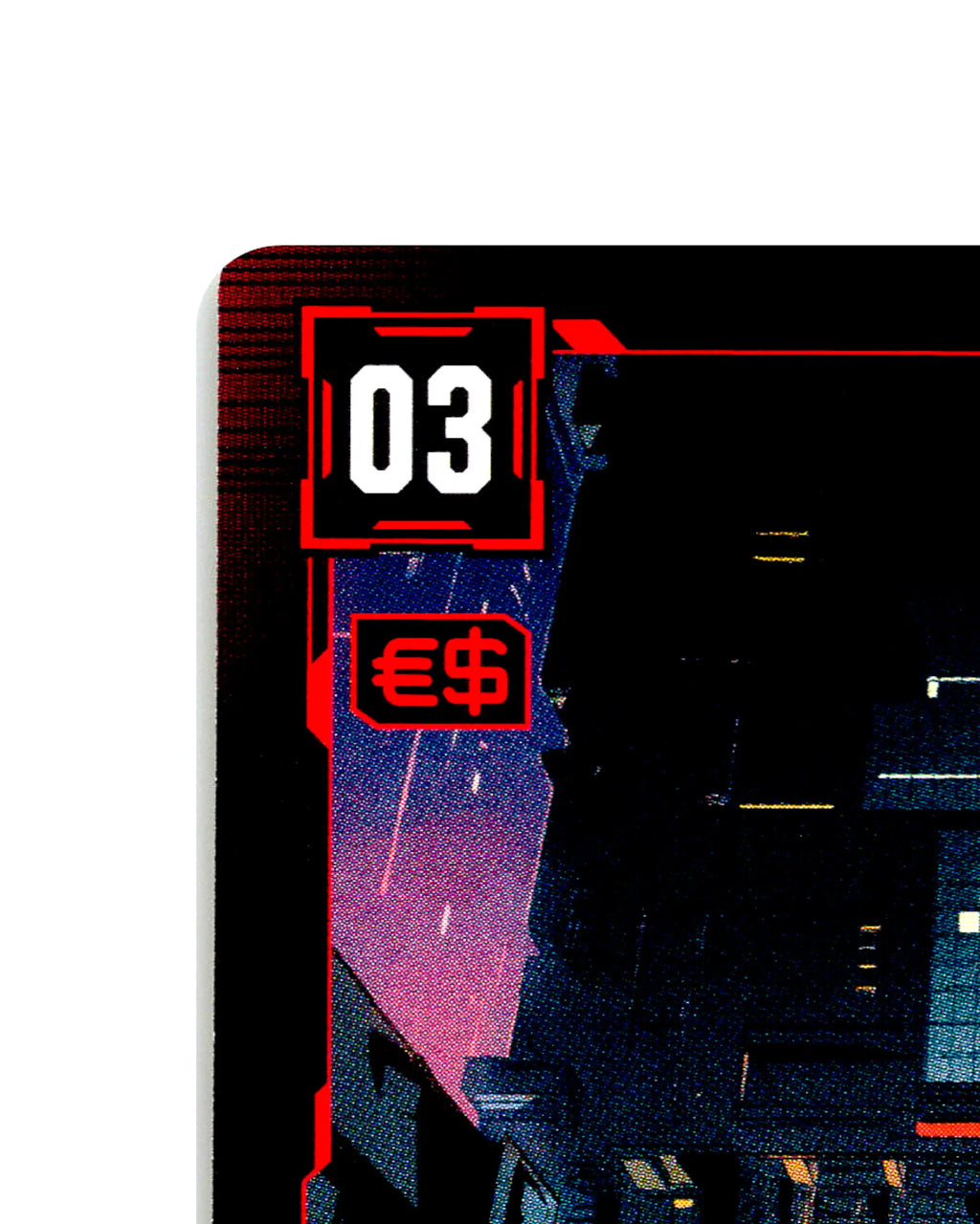 Appetite for Destruction B028 Cyberpunk 2077 TCG Beta card front top-left corner