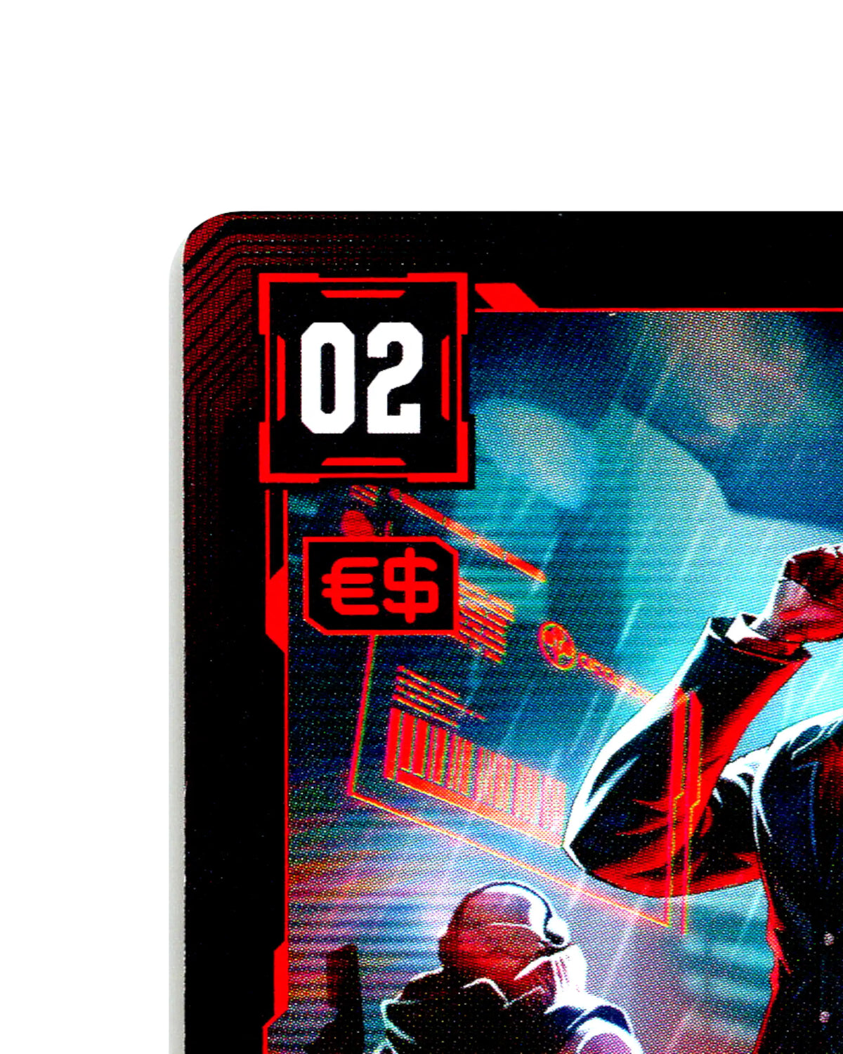 Arasaka Emergency Radioport B023 Cyberpunk 2077 TCG Beta card front top-left corner