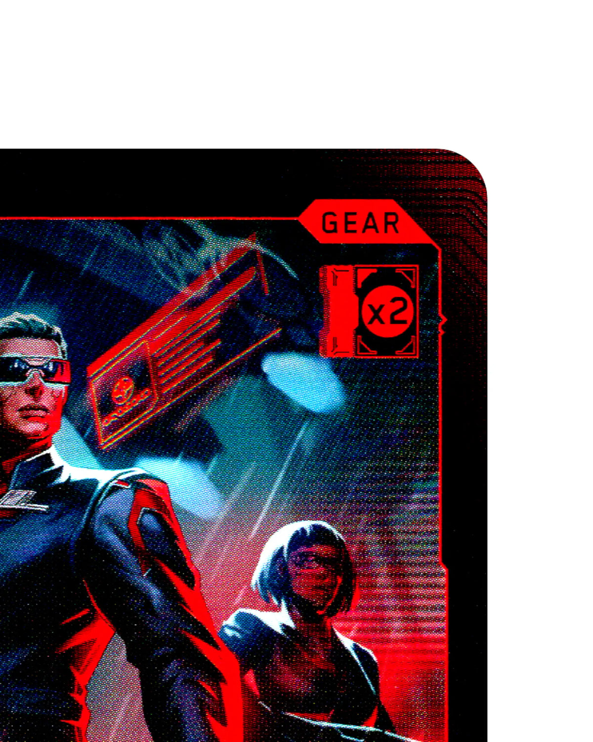 Arasaka Emergency Radioport B023 Cyberpunk 2077 TCG Beta card front top-right corner