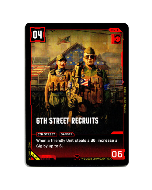 6th Street Recruits B006 Cyberpunk 2077 TCG Beta card front