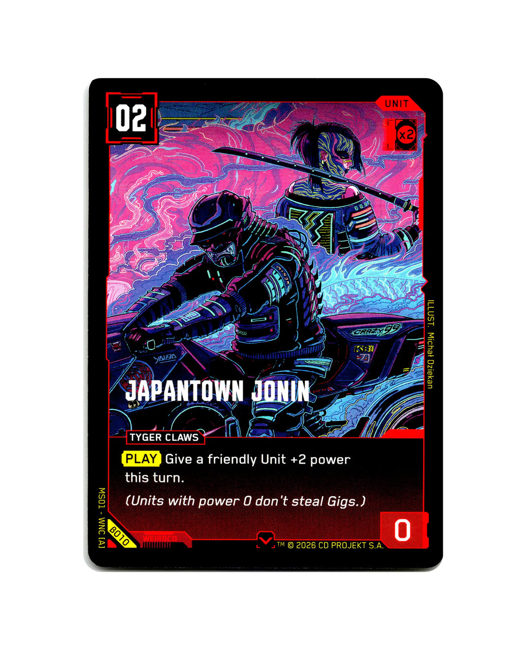 Japantown Jonin B010 Cyberpunk 2077 TCG Beta card front