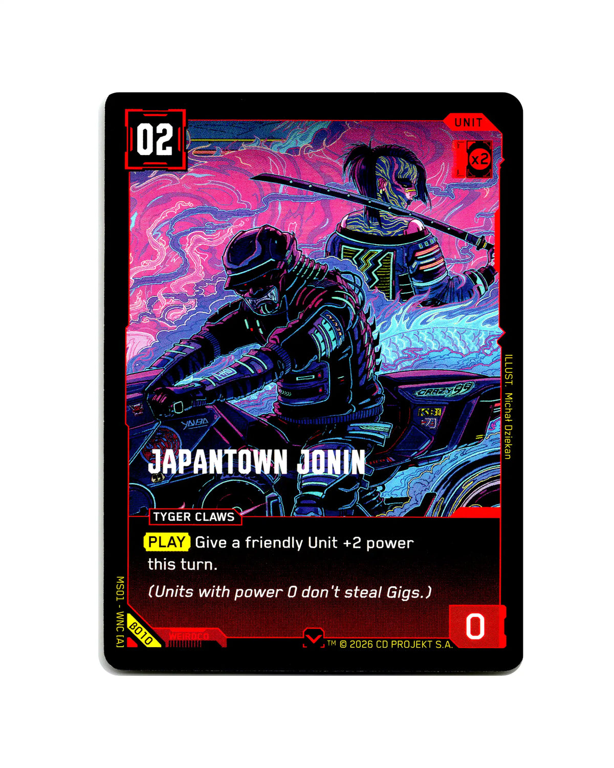 Japantown Jonin B010 Cyberpunk 2077 TCG Beta card front