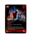Meredith Stout — Stone Cold Corpo B014 Cyberpunk 2077 TCG Beta card front