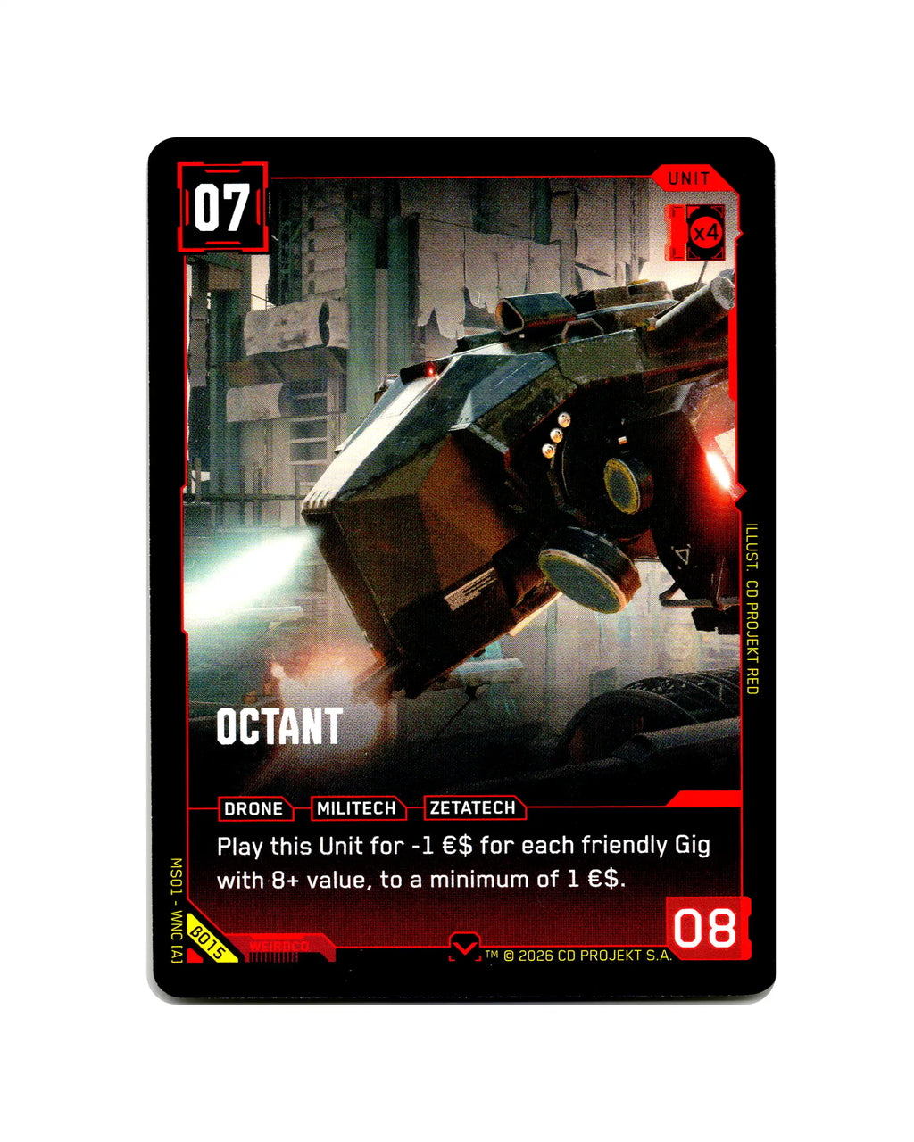 Octant B015 Cyberpunk 2077 TCG Beta card front