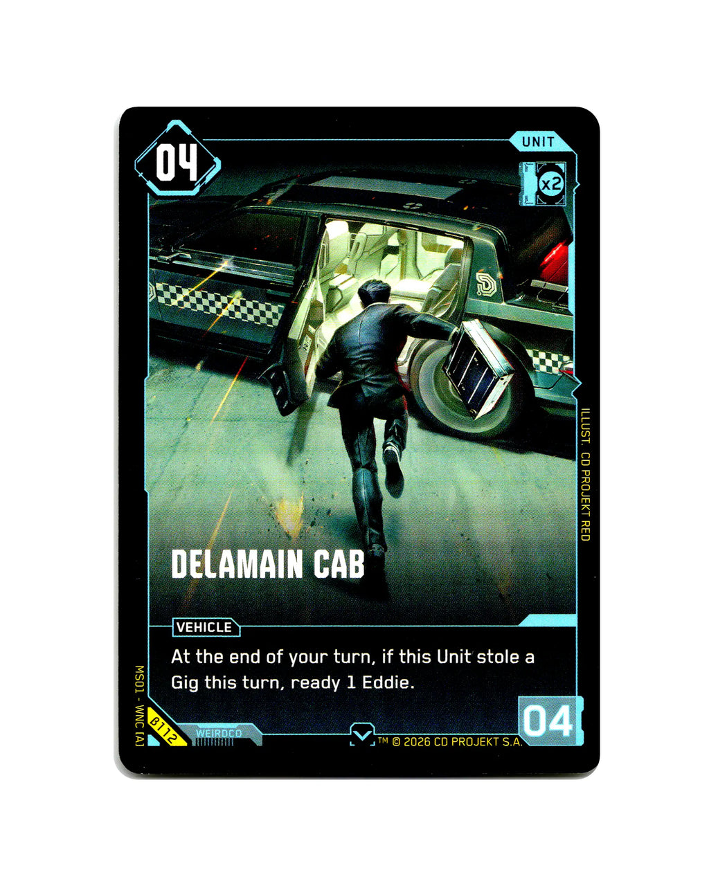 Delamain Cab B112 Cyberpunk 2077 TCG Beta card front