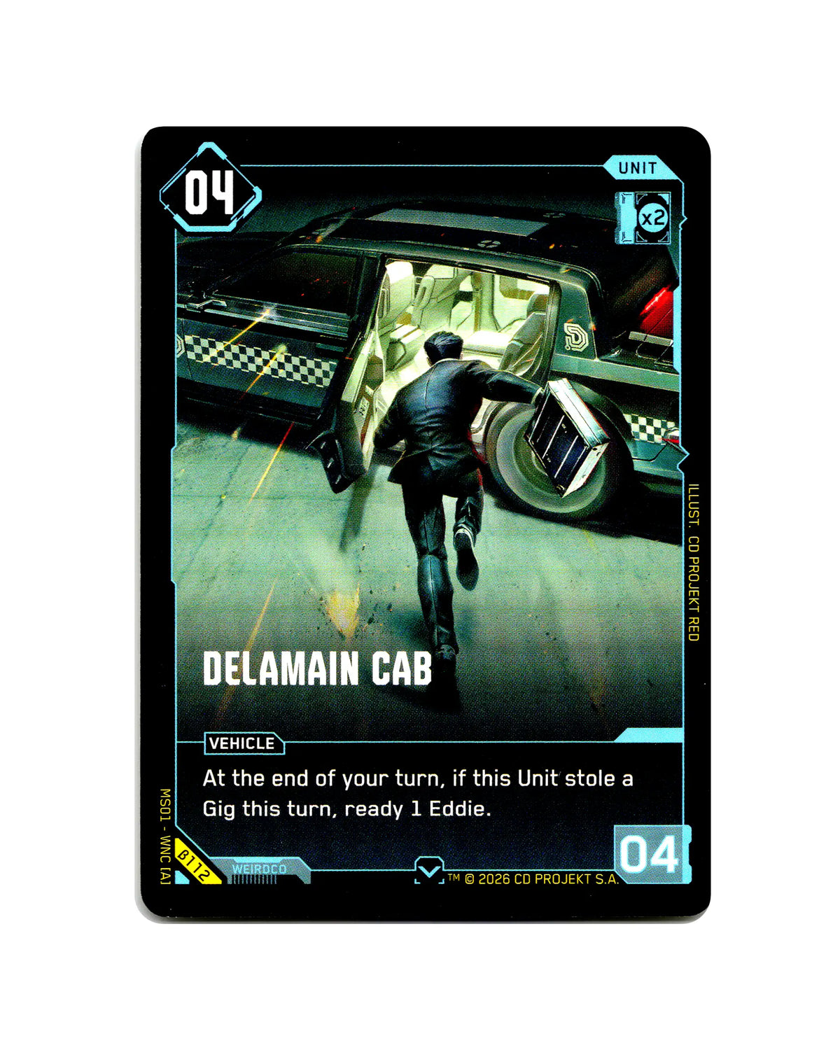 Delamain Cab B112 Cyberpunk 2077 TCG Beta card front