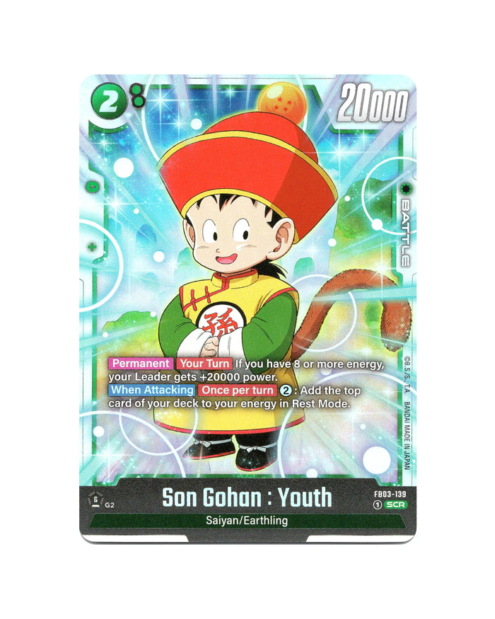 Son Gohan Youth FB03-139 SCR - card face