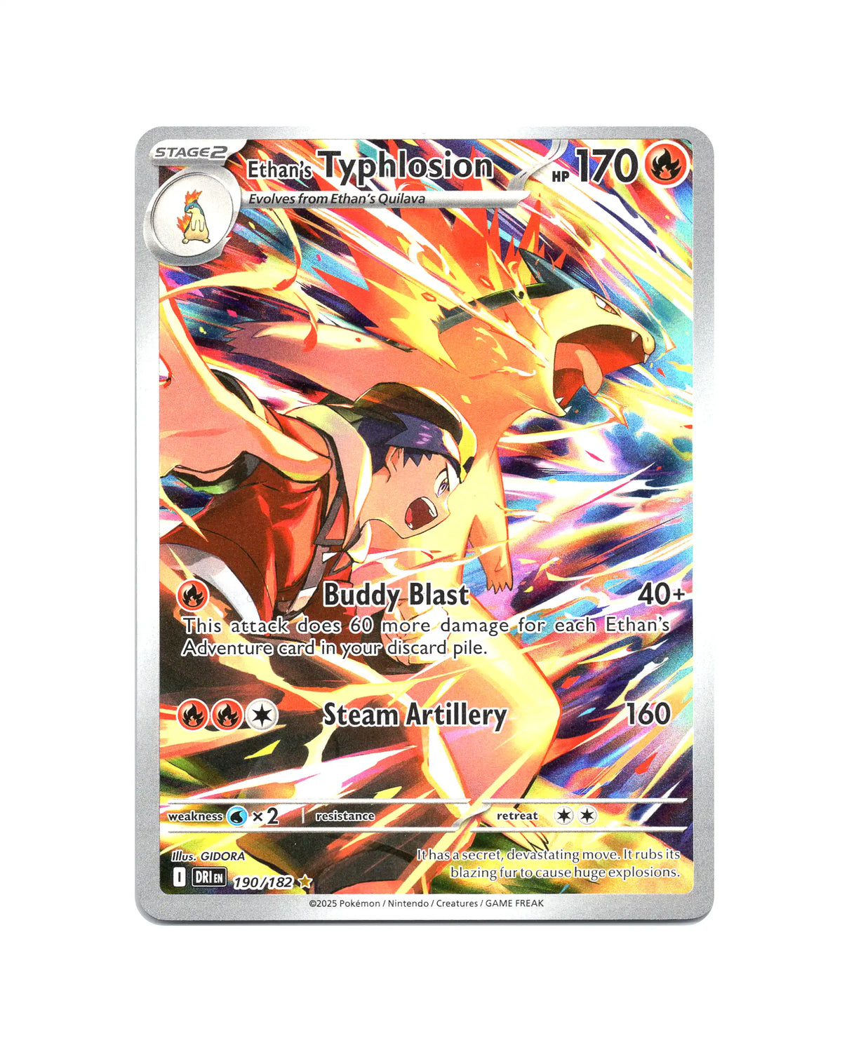 Ethan's Typhlosion 190/182 Illustration Rare - card face