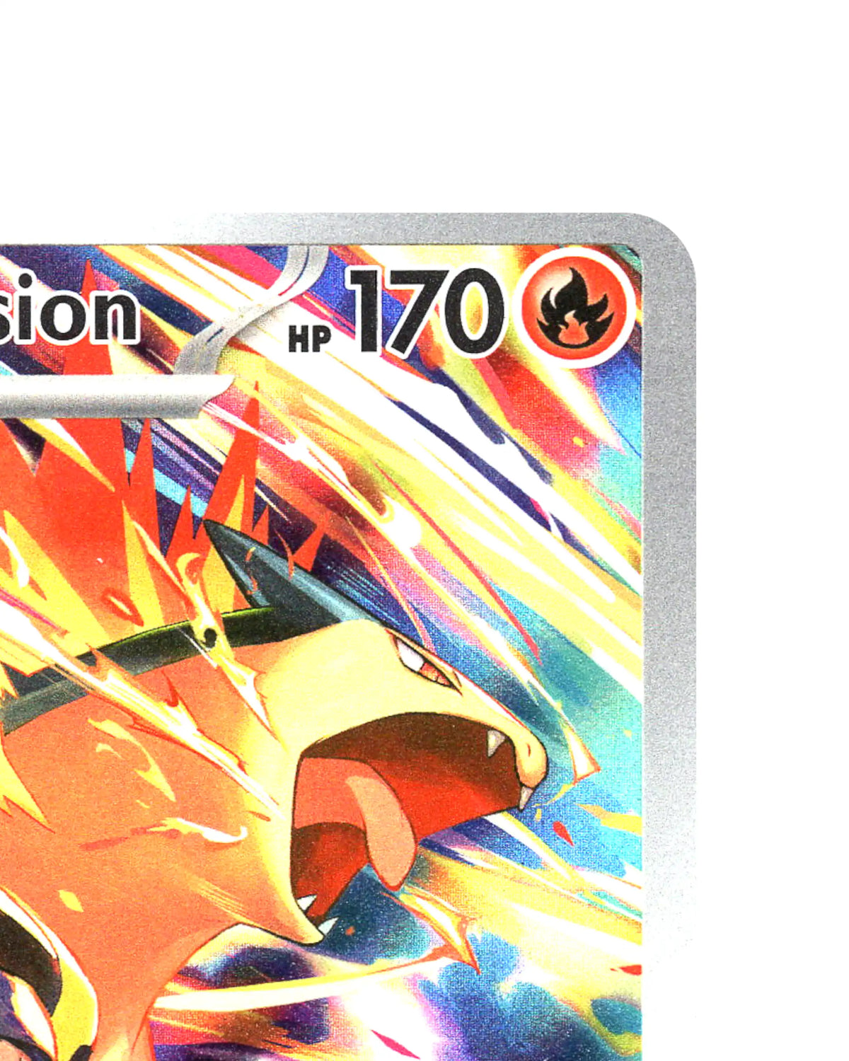 Ethan's Typhlosion 190/182 - face top right corner