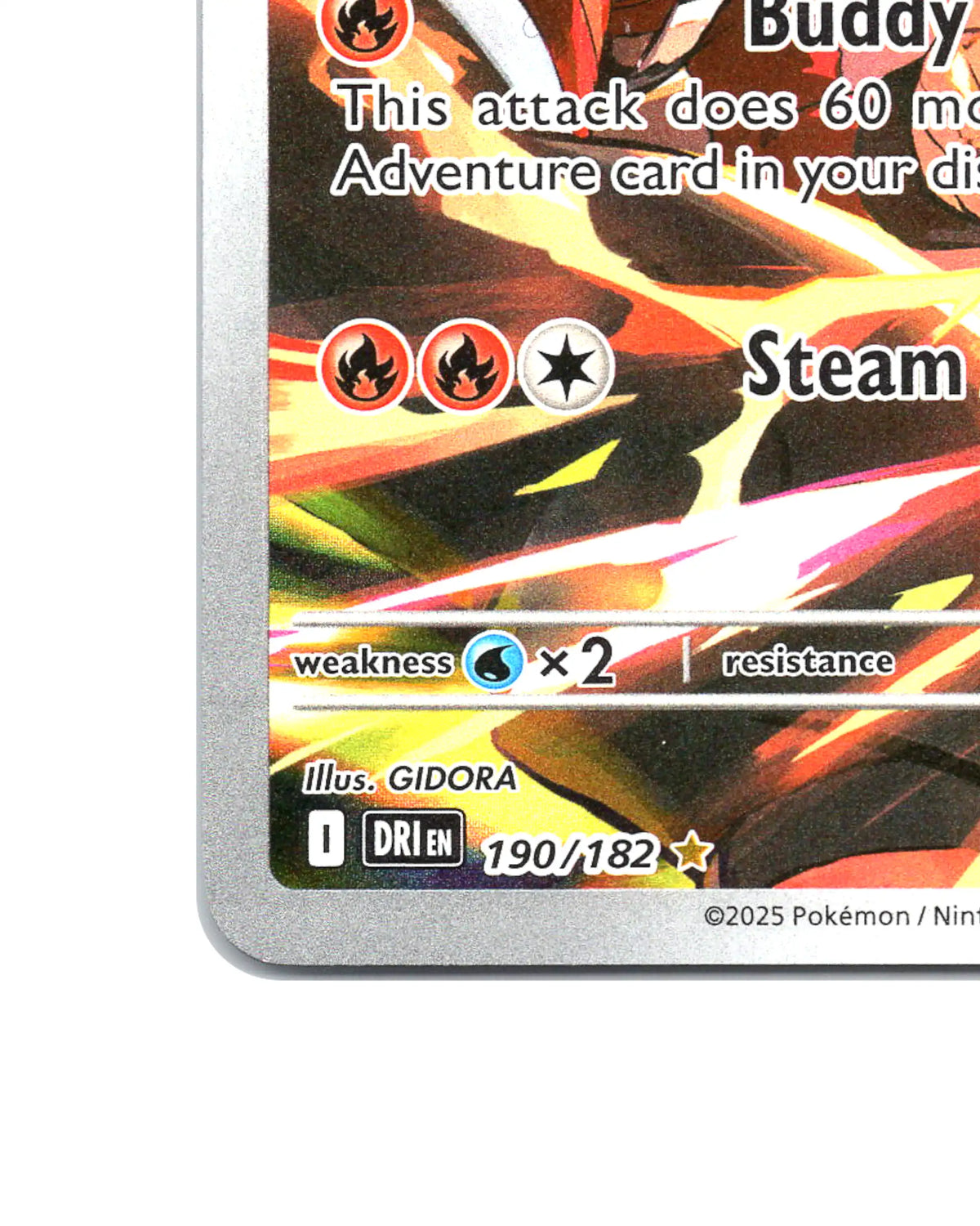 Ethan's Typhlosion 190/182 - face bottom left corner