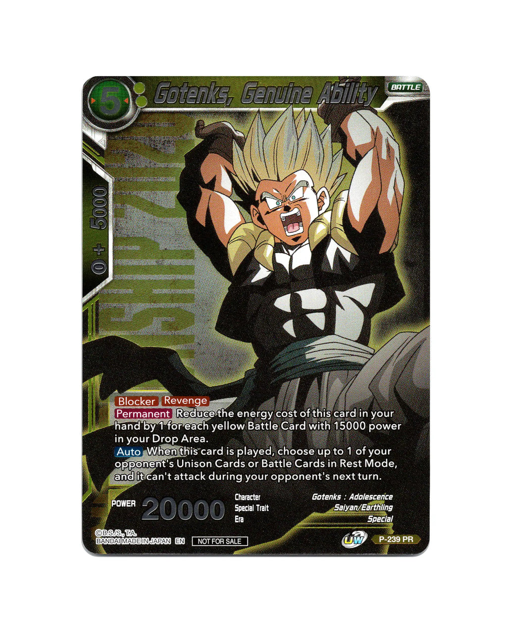 Gotenks Genuine Ability P-239 PR - card face