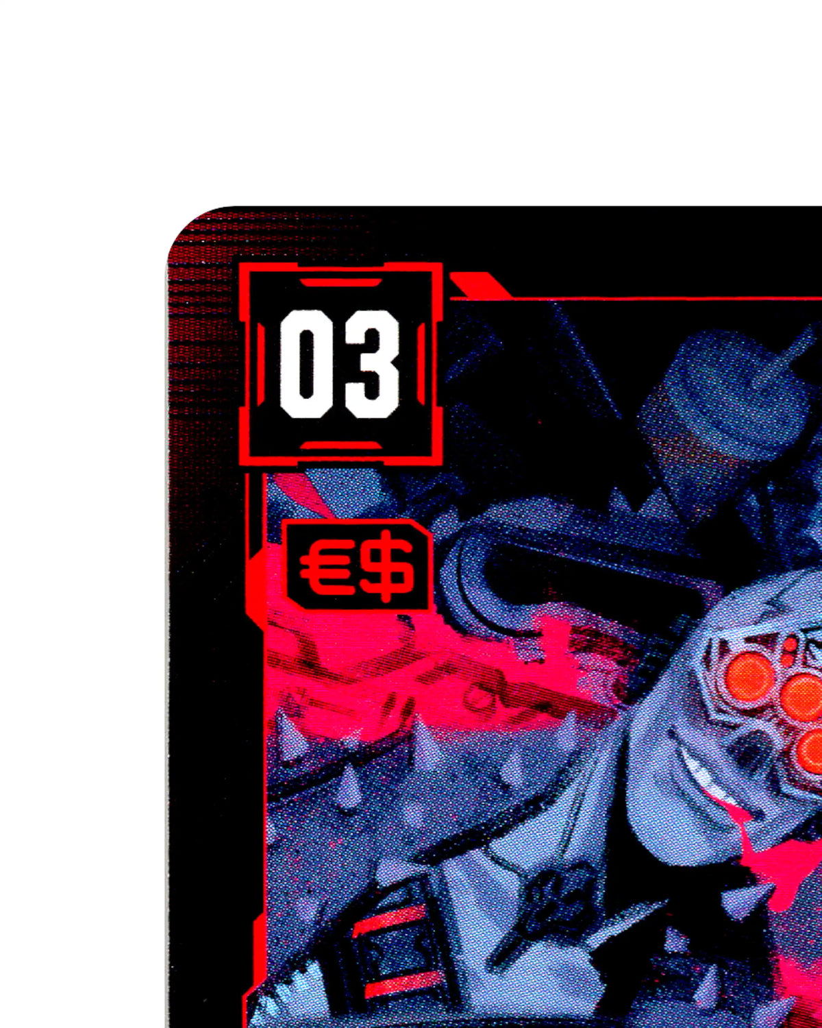 Bonnie and Clyde B029 Cyberpunk 2077 TCG Beta card front top-left corner