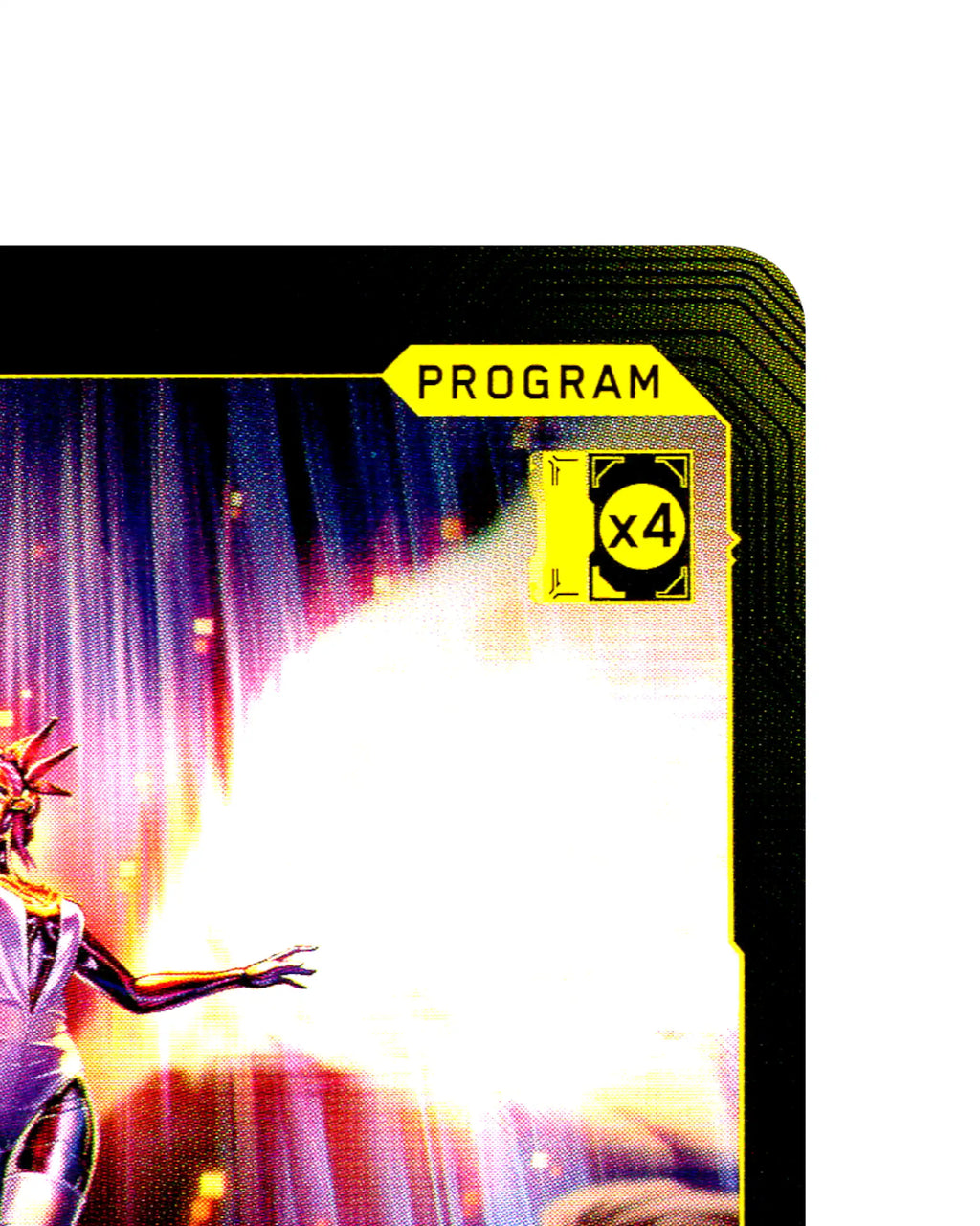 Bootleg Black Sapphire Show B066 Cyberpunk 2077 TCG Beta card front top-right corner