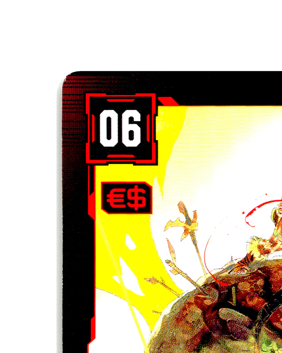 Carnage at the Colosseum B030 Cyberpunk 2077 TCG Beta card front top-left corner