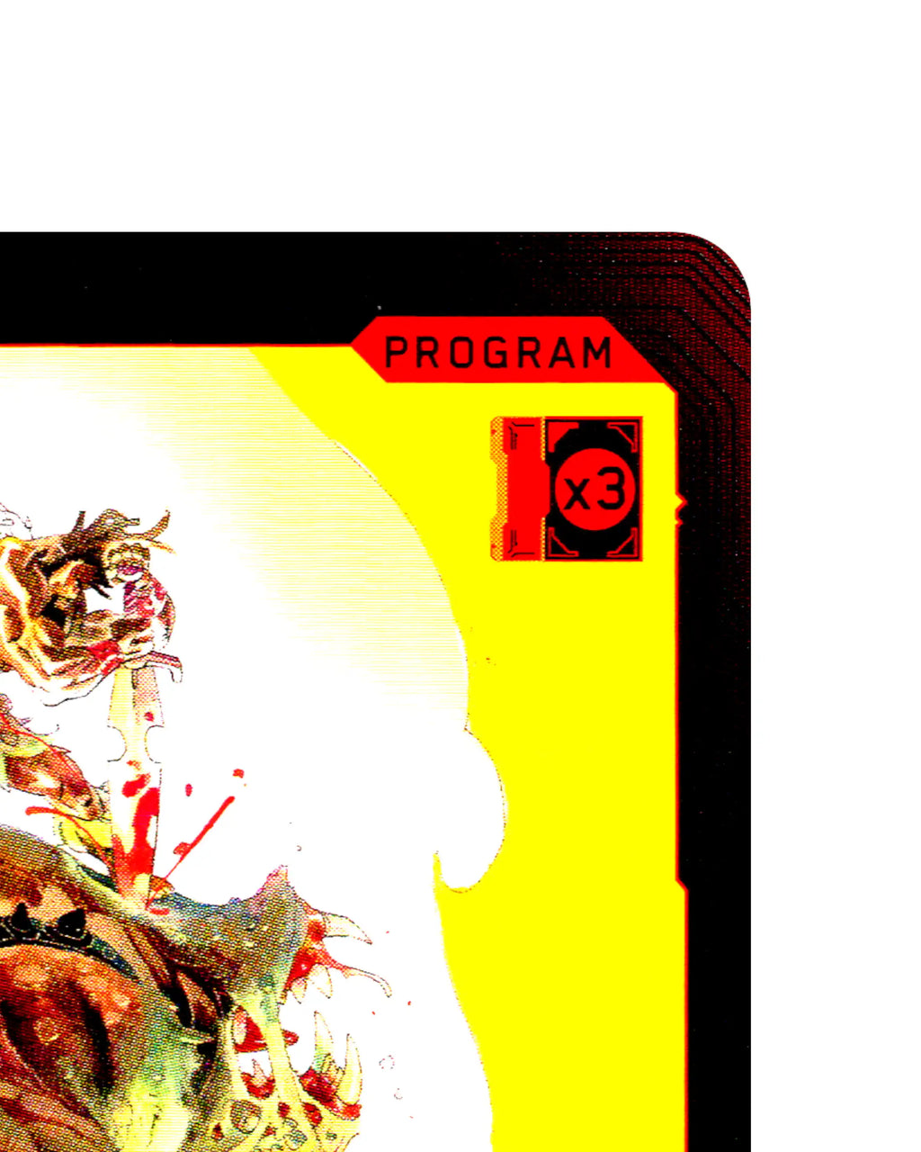 Carnage at the Colosseum B030 Cyberpunk 2077 TCG Beta card front top-right corner
