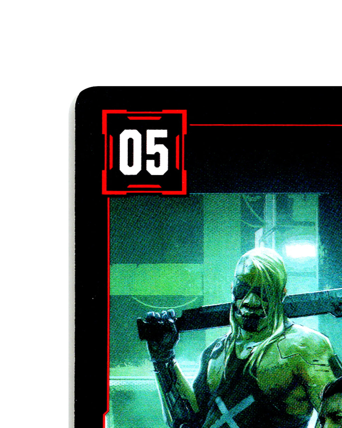 Chrome Fang B008 Cyberpunk 2077 TCG Beta card front top-left corner