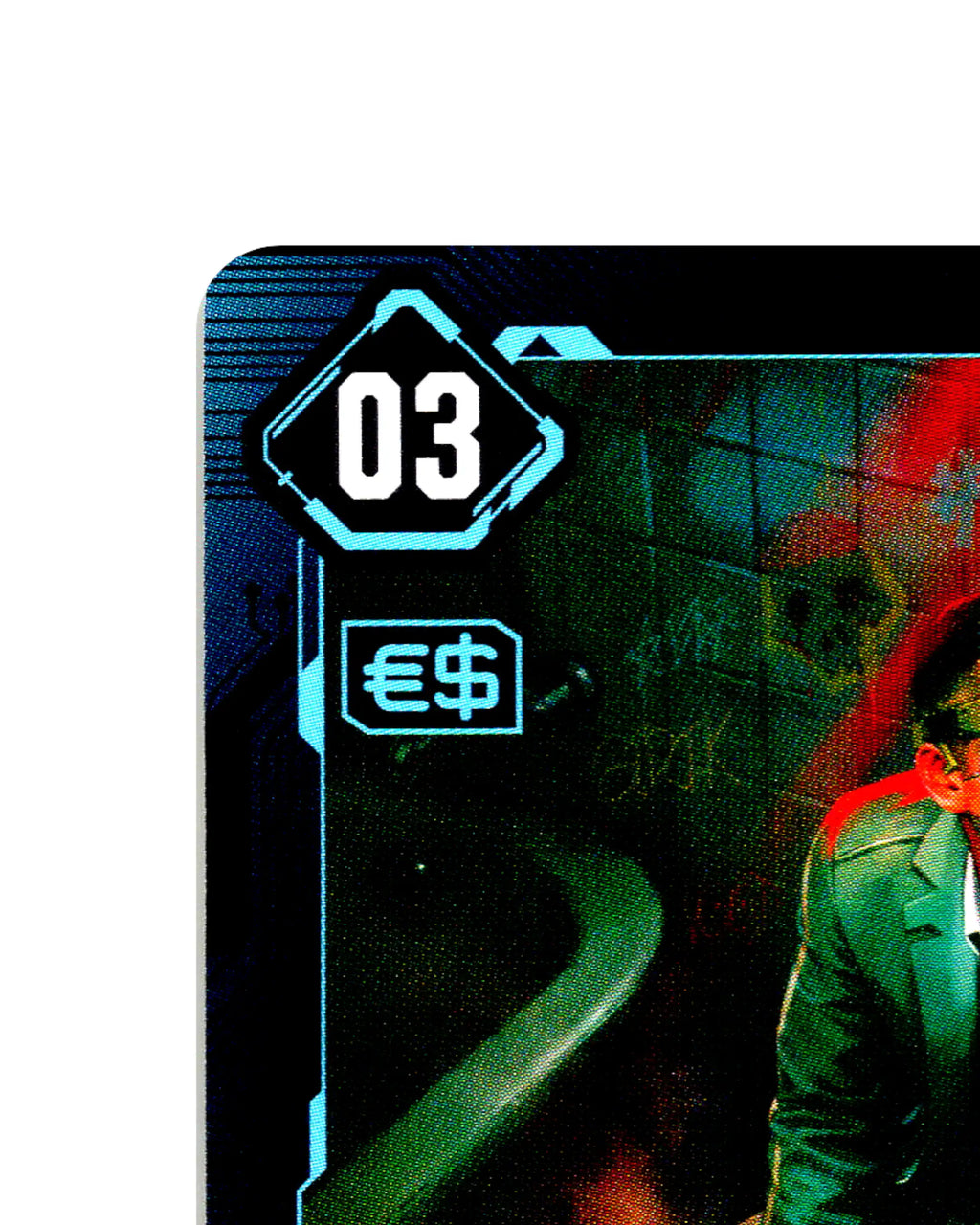 Chrome Reverie B131 Cyberpunk 2077 TCG Beta card front top-left corner