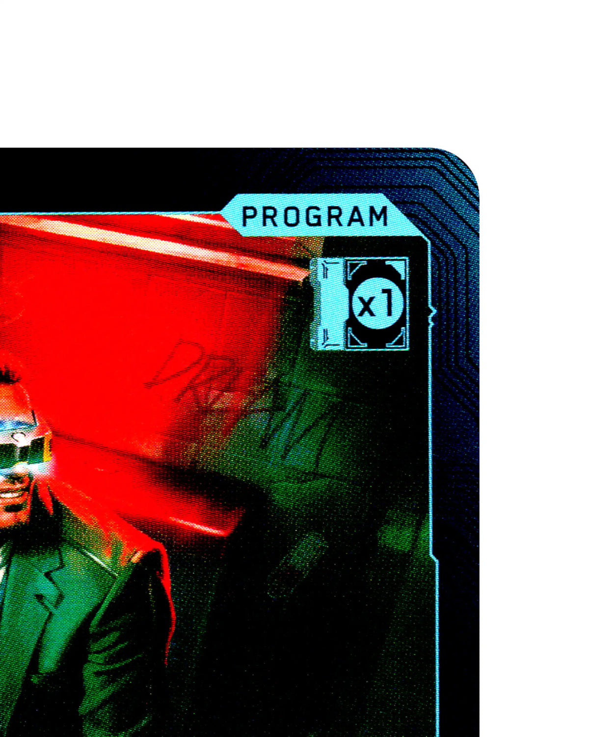Chrome Reverie B131 Cyberpunk 2077 TCG Beta card front top-right corner