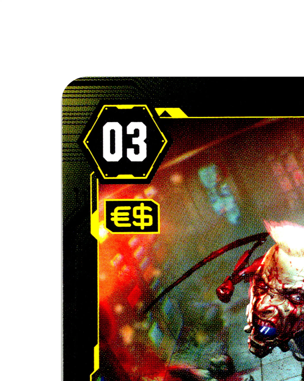 Cyberpsychosis B067 Cyberpunk 2077 TCG Beta card front top-left corner