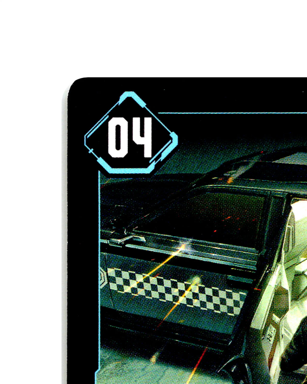 Delamain Cab B112 Cyberpunk 2077 TCG Beta card front top-left corner