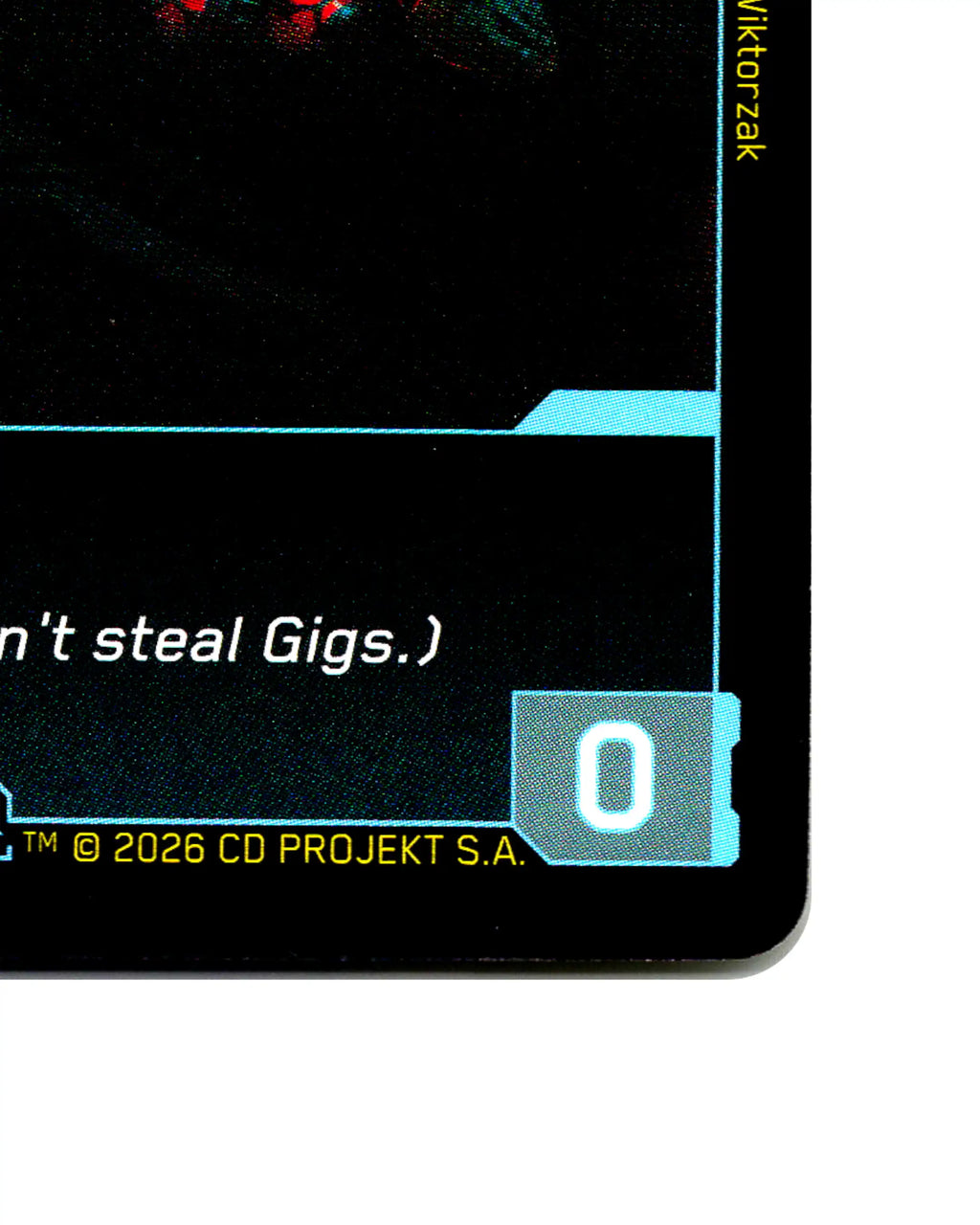 Delamain — Rideshare AI B111 Cyberpunk 2077 TCG Beta card front bottom-right corner