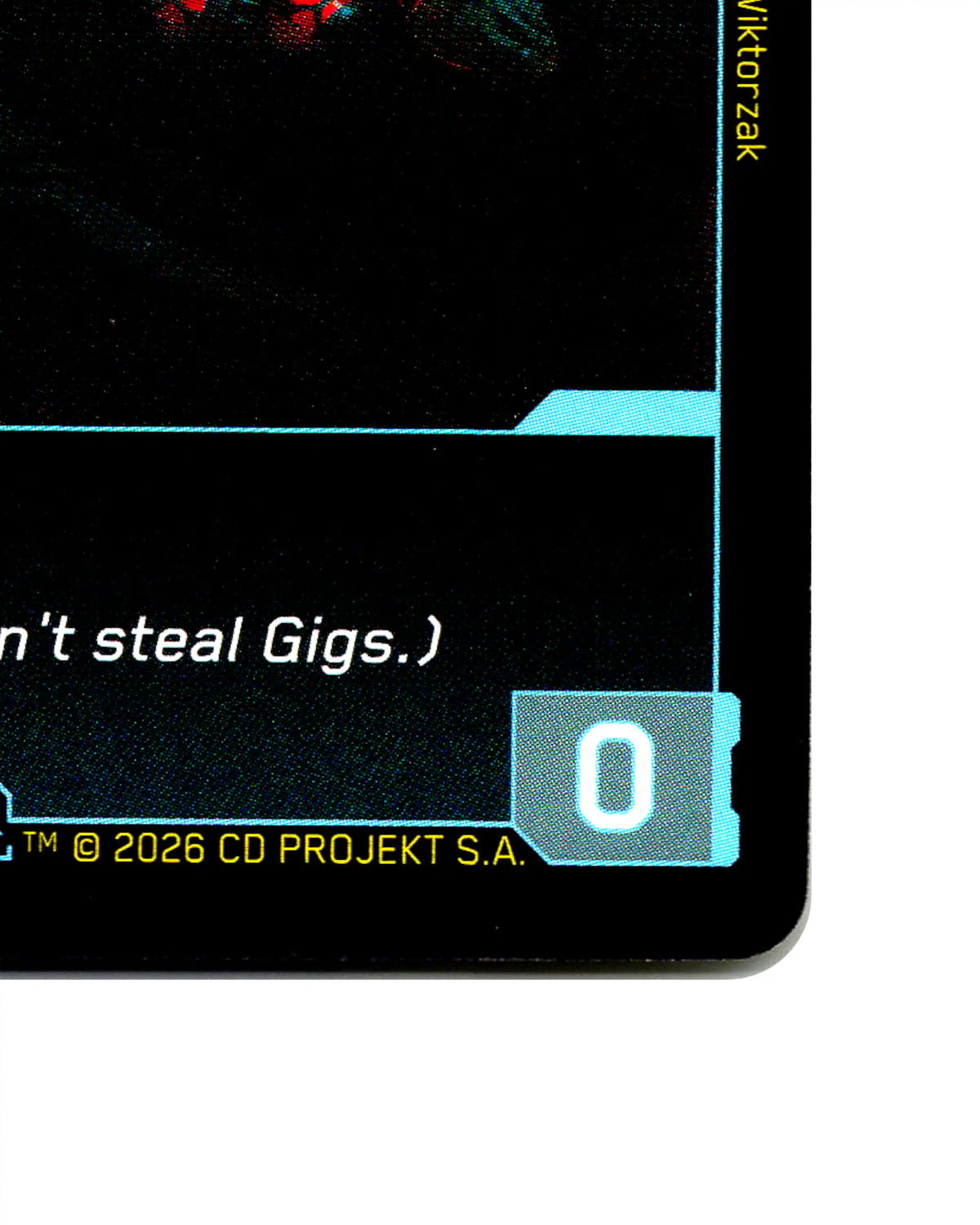 Delamain — Rideshare AI B111 Cyberpunk 2077 TCG Beta card front bottom-right corner