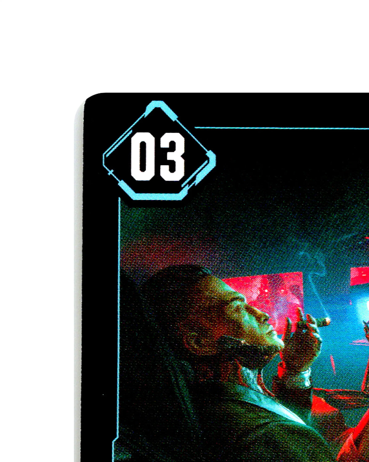 Delamain — Rideshare AI B111 Cyberpunk 2077 TCG Beta card front top-left corner