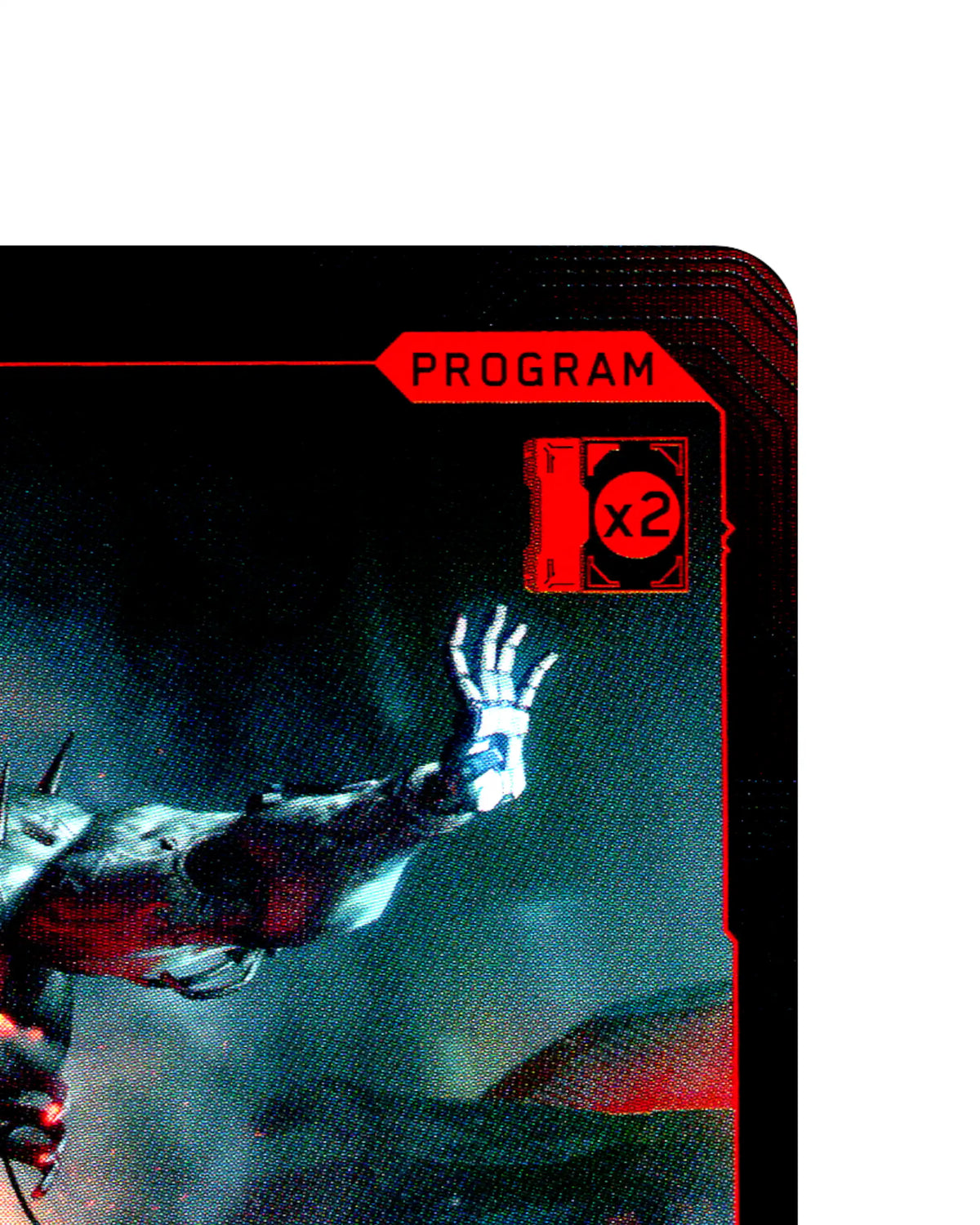 Detonate B031 Cyberpunk 2077 TCG Beta card front top-right corner