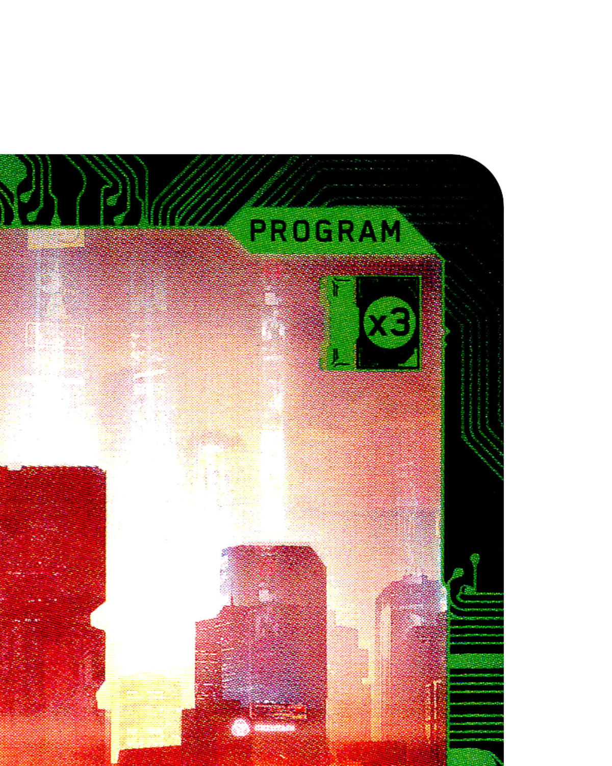 Fool on the Hill B099 Cyberpunk 2077 TCG Beta card front top-right corner