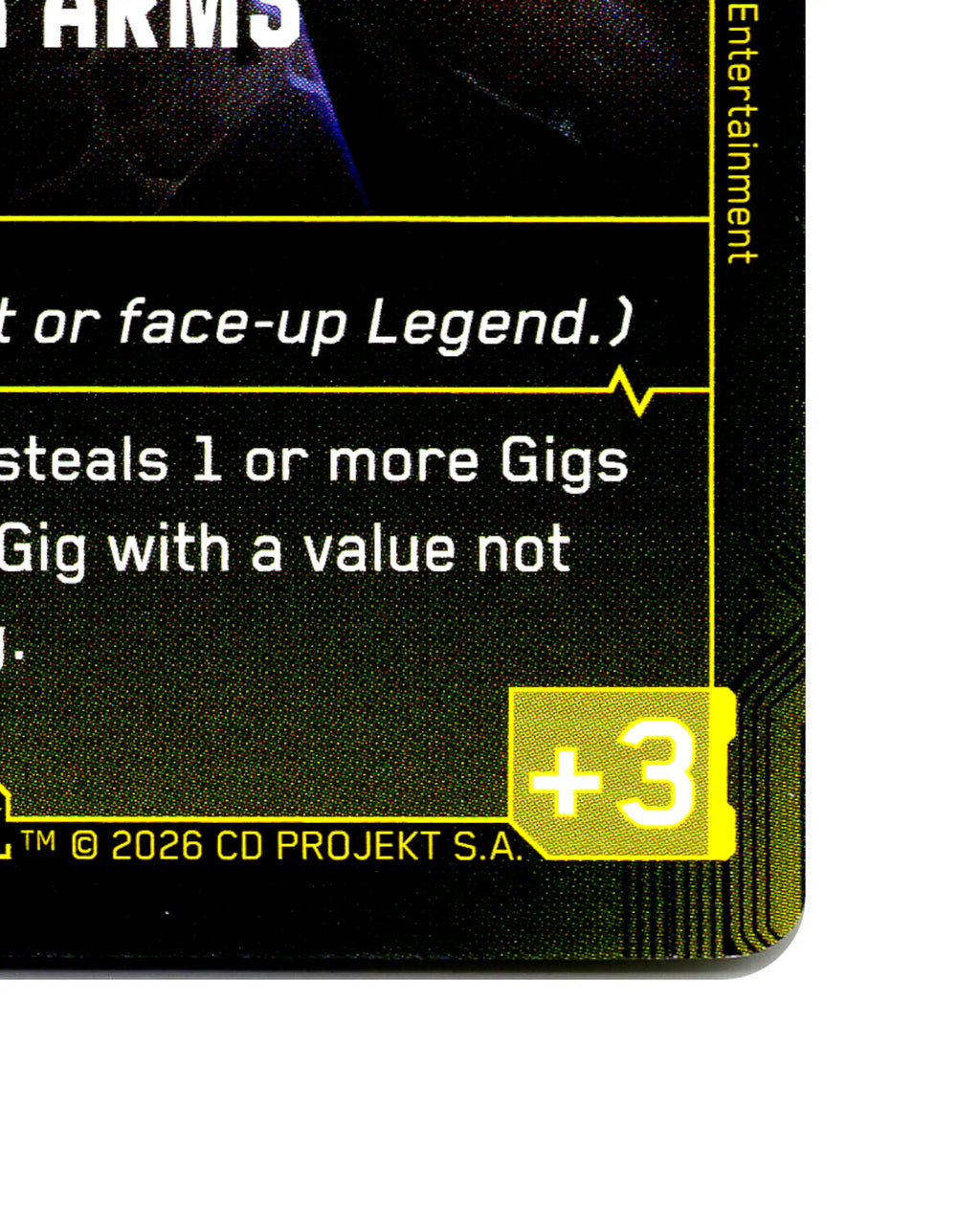 Gorilla Arms B060 Cyberpunk 2077 TCG Beta card front bottom-right corner