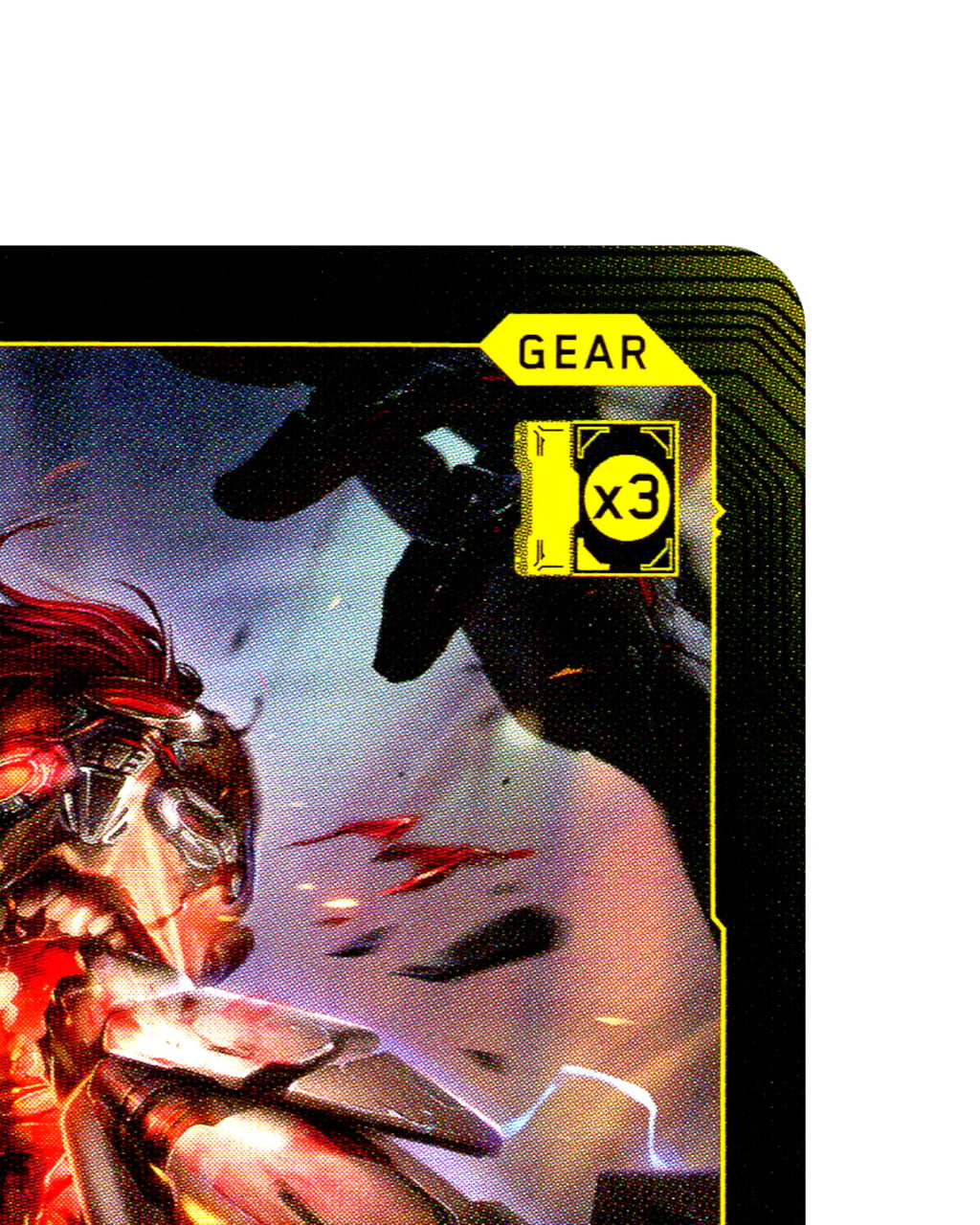 Gorilla Arms B060 Cyberpunk 2077 TCG Beta card front top-right corner