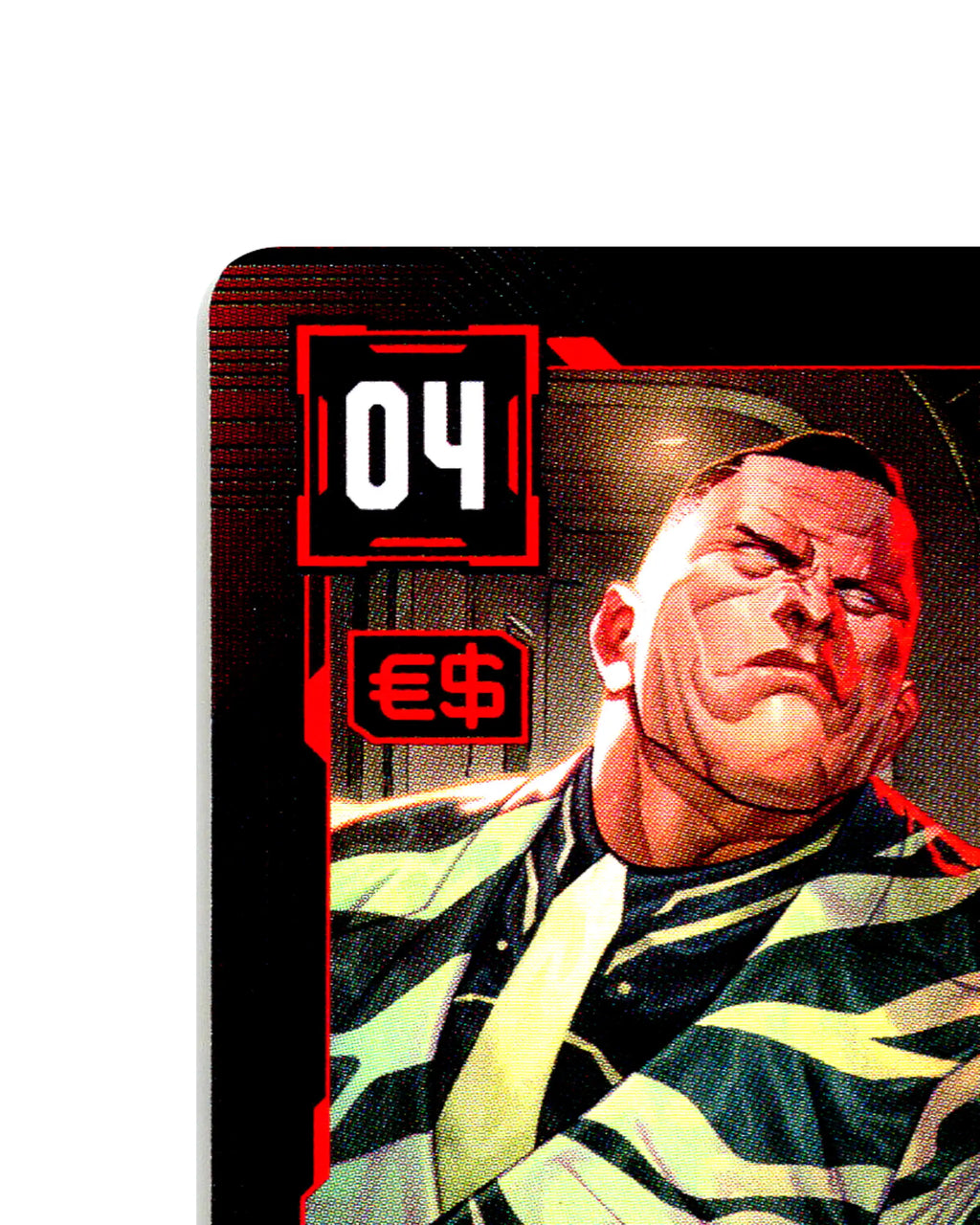 Gunpoint Diplomacy B032 Cyberpunk 2077 TCG Beta card front top-left corner