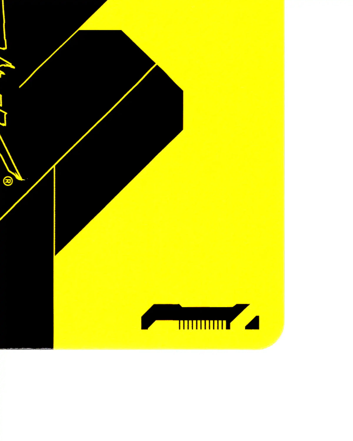 Industrial Assembly B033 Cyberpunk 2077 TCG Beta card back bottom-right corner