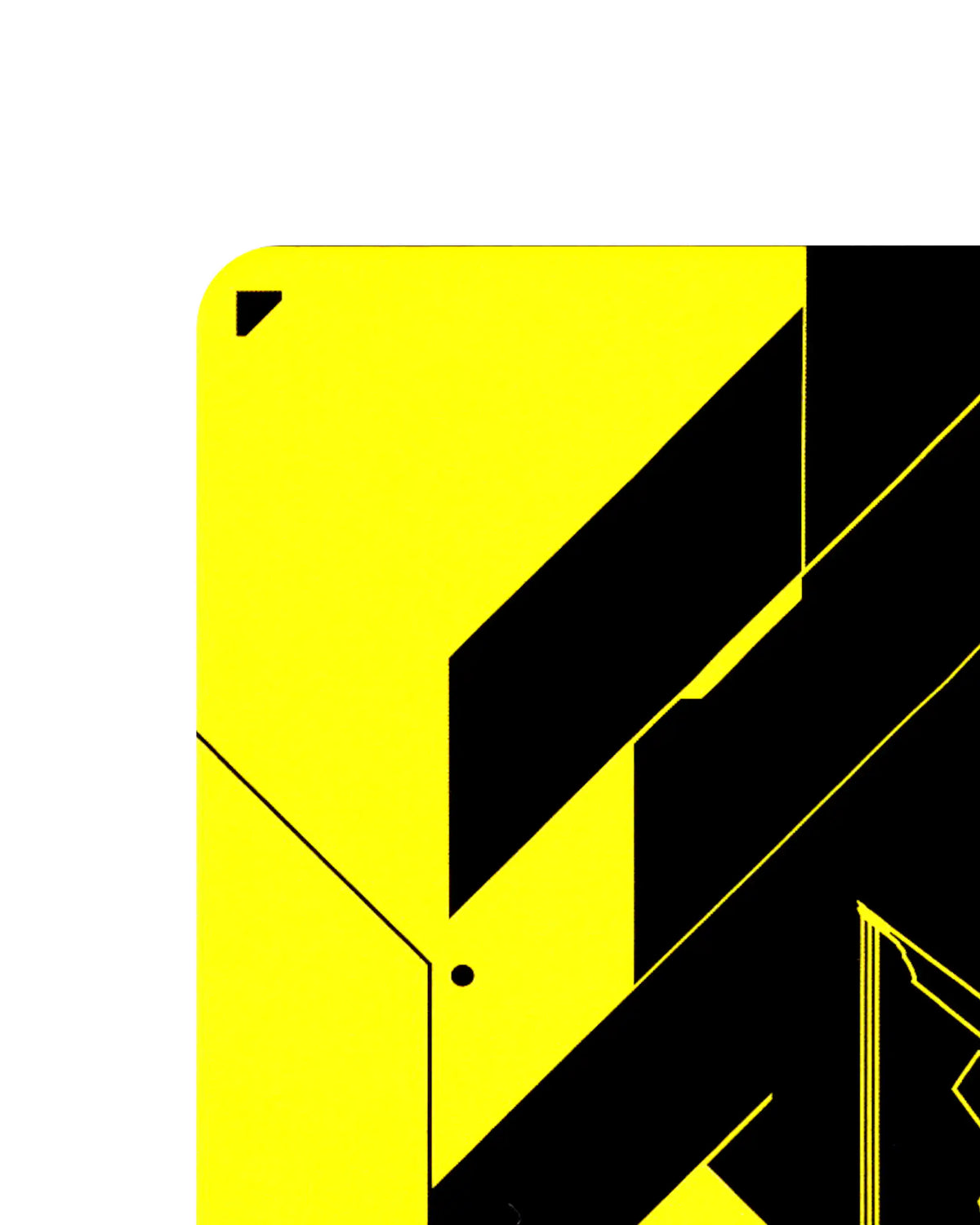 Industrial Assembly B033 Cyberpunk 2077 TCG Beta card back top-left corner