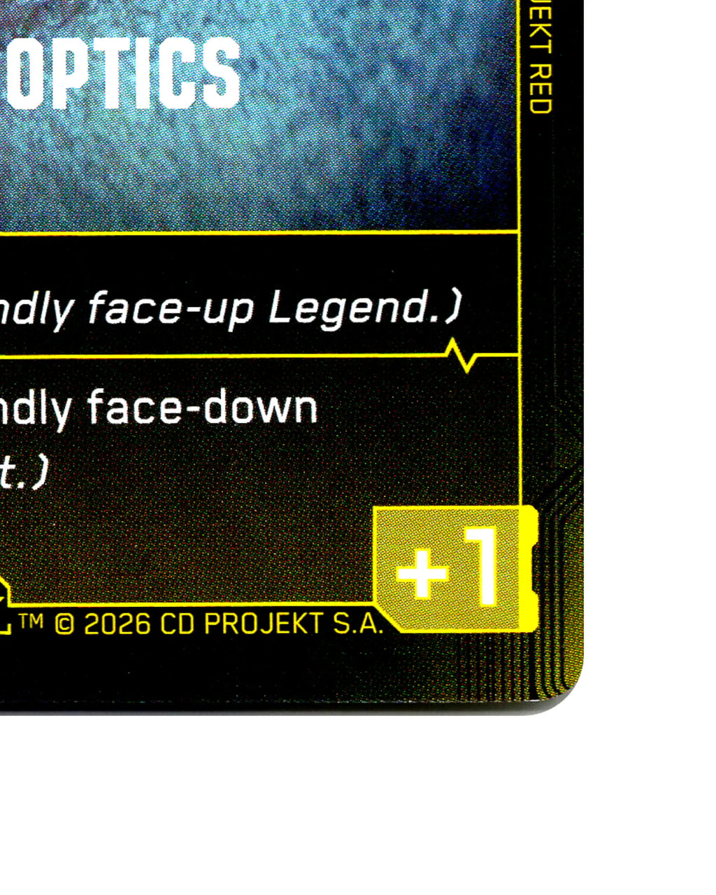 Kiroshi Optics B061 Cyberpunk 2077 TCG Beta card front bottom-right corner