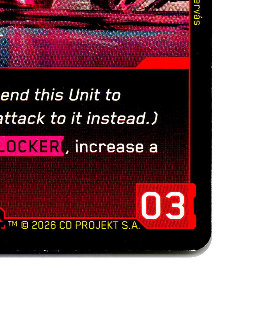 La Llorona — Ghost of the Past B013 Cyberpunk 2077 TCG Beta card front bottom-right corner