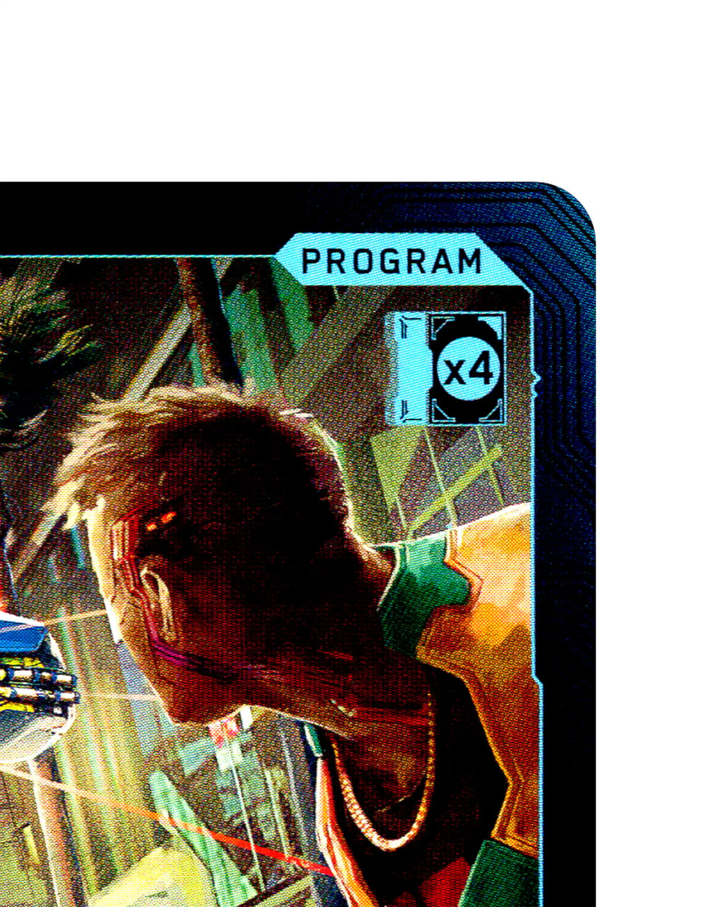 Les Élémens B133 Cyberpunk 2077 TCG Beta card front top-right corner