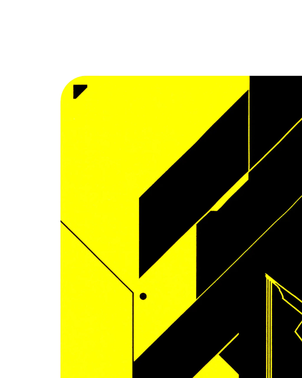 Live with the Aftermath B068 Cyberpunk 2077 TCG Beta card back top-left corner