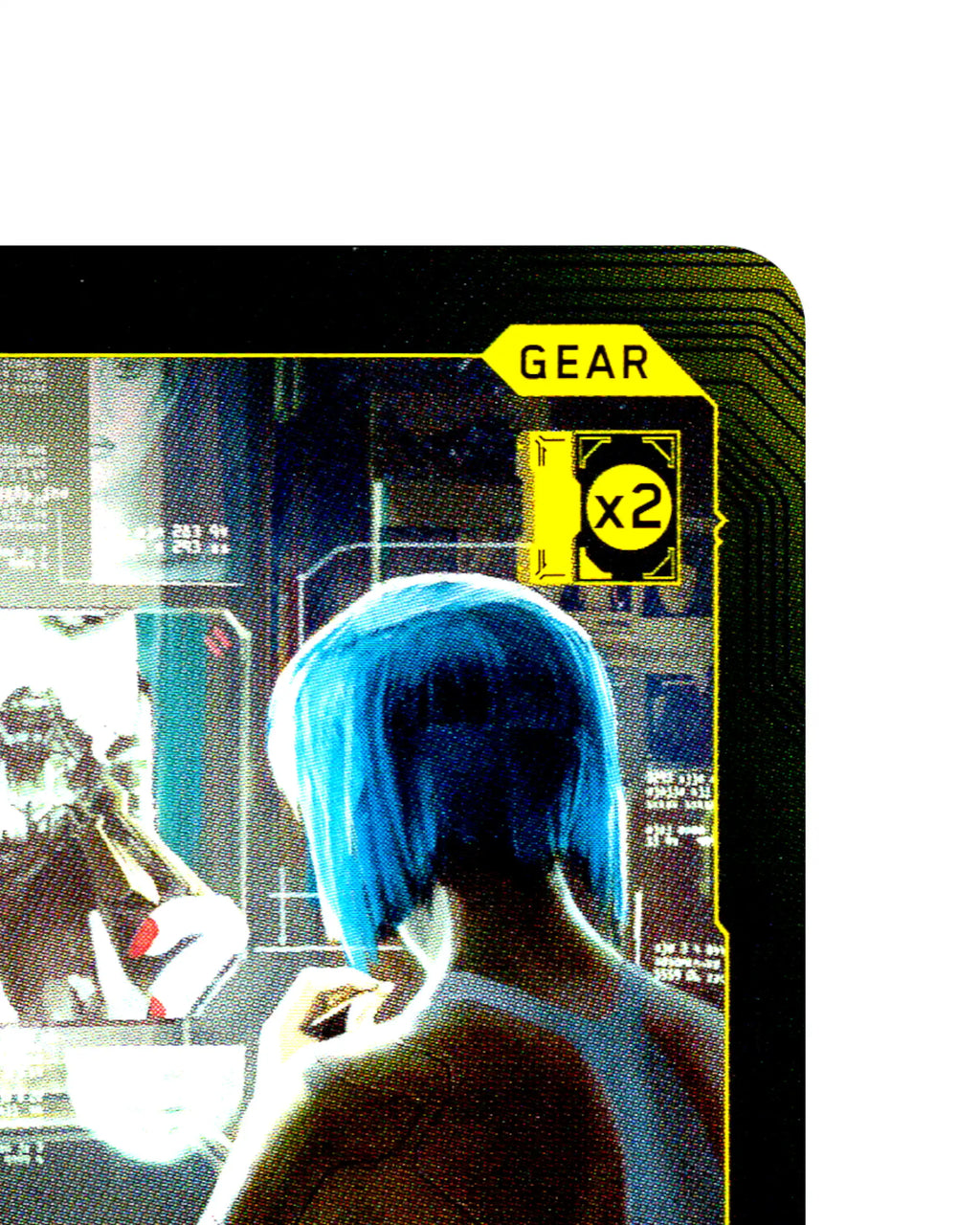 Mandibular Upgrade B062 Cyberpunk 2077 TCG Beta card front top-right corner