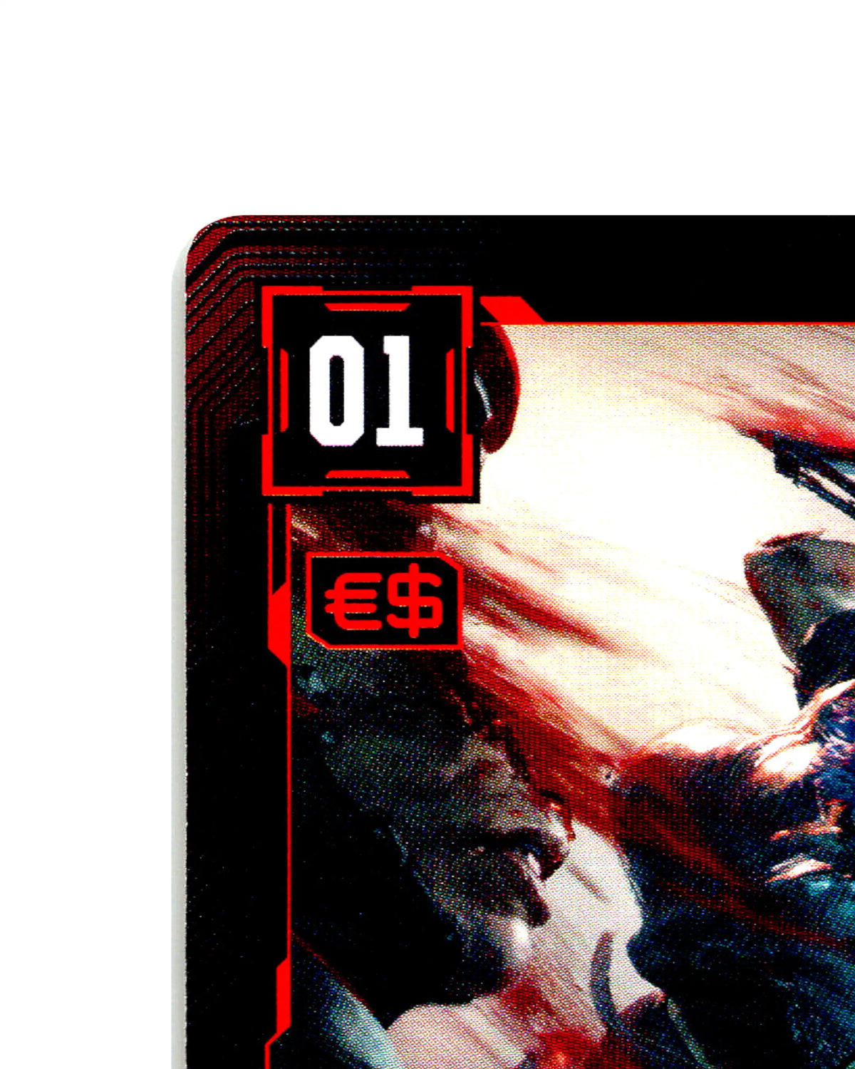 Mantis Blades B025 Cyberpunk 2077 TCG Beta card front top-left corner