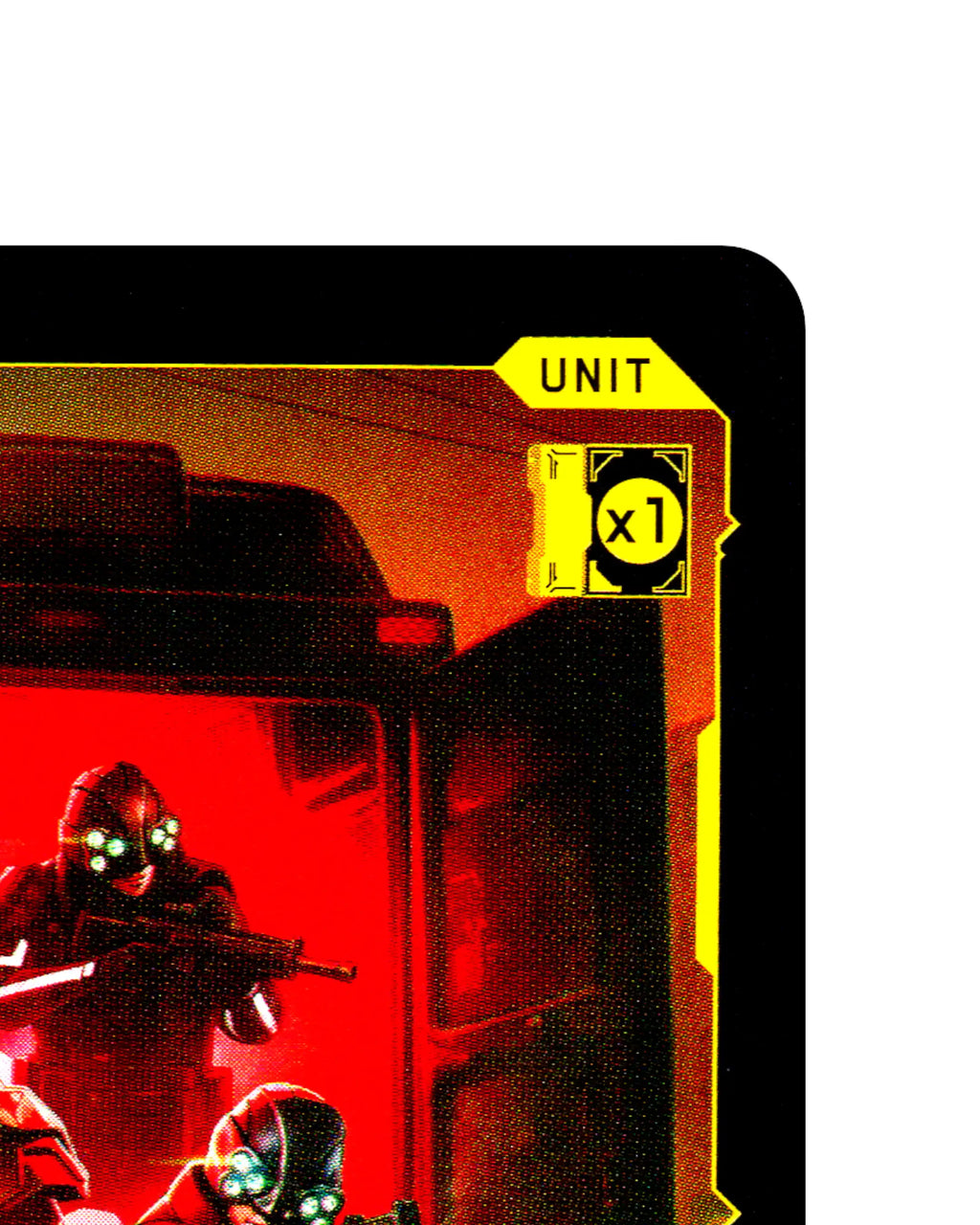 Maxtac Suppression Team B050 Cyberpunk 2077 TCG Beta card front top-right corner