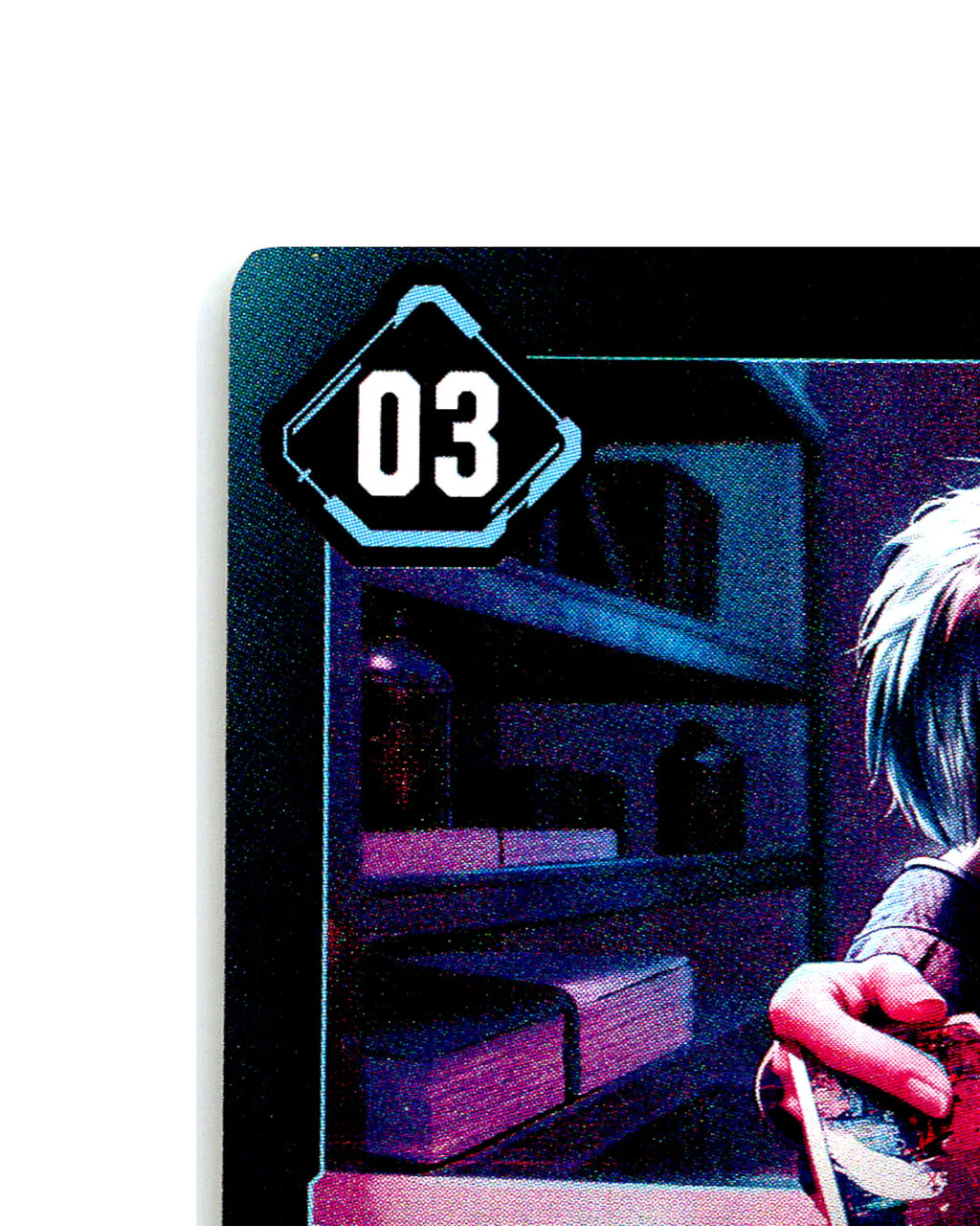 Misty Olszewski — Mender of Broken Spirits B119 Cyberpunk 2077 TCG Beta card front top-left corner