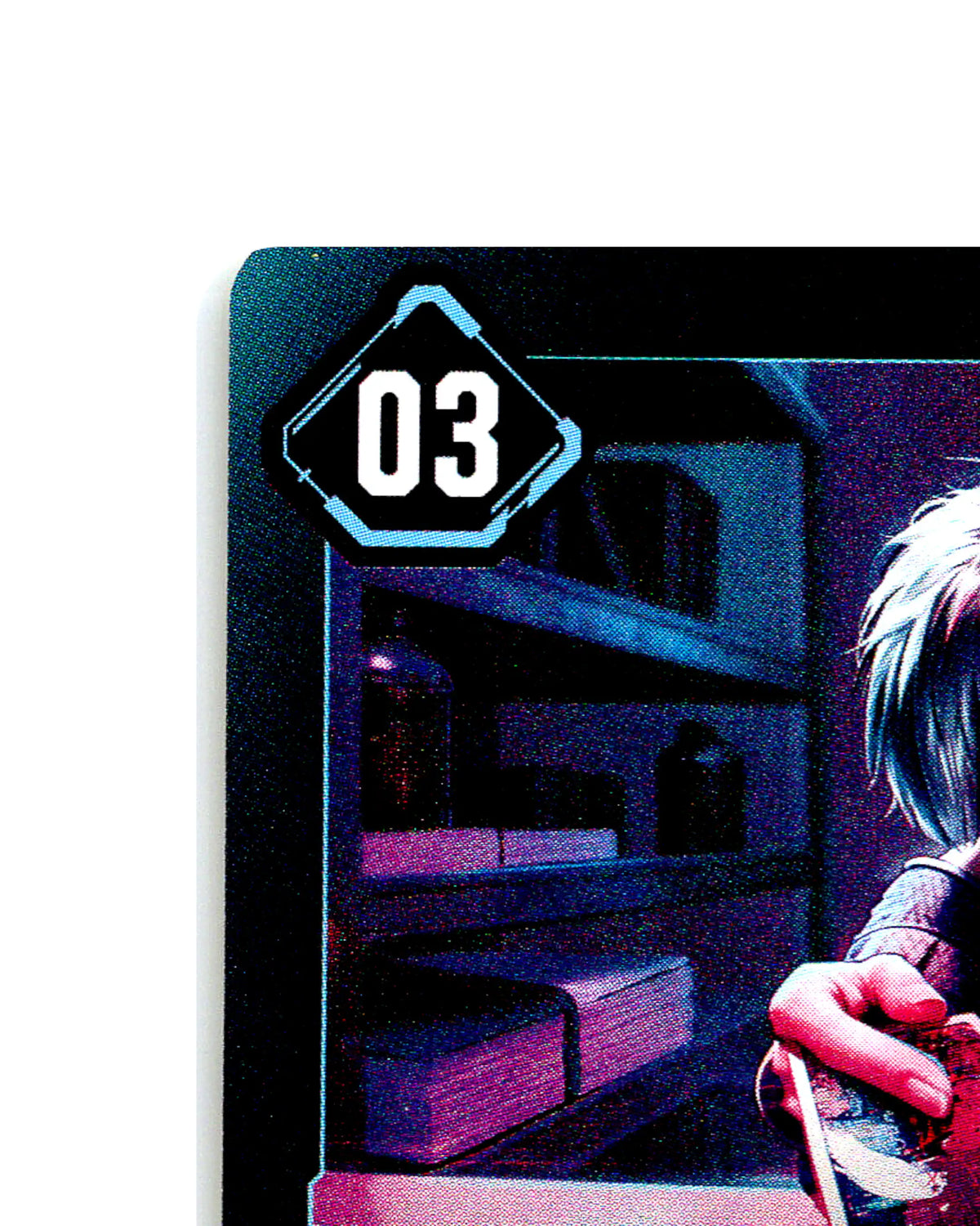 Misty Olszewski — Mender of Broken Spirits B119 Cyberpunk 2077 TCG Beta card front top-left corner