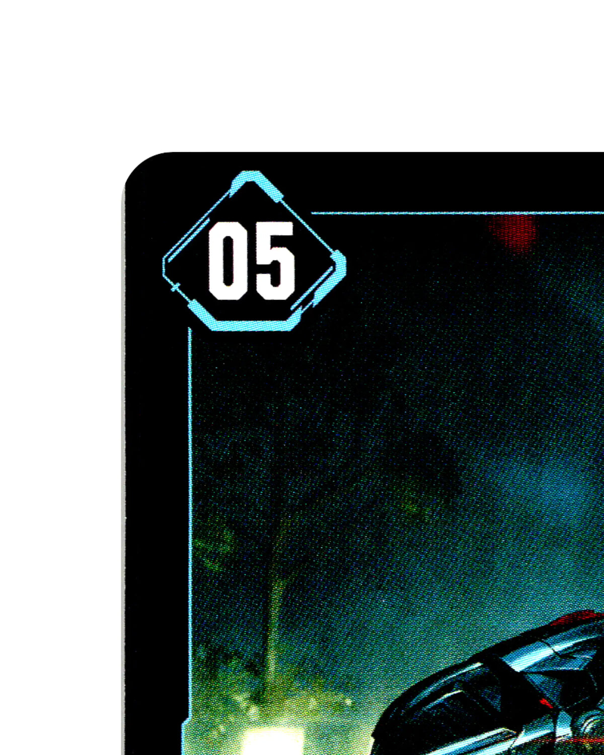 Modded Muramasa B121 Cyberpunk 2077 TCG Beta card front top-left corner