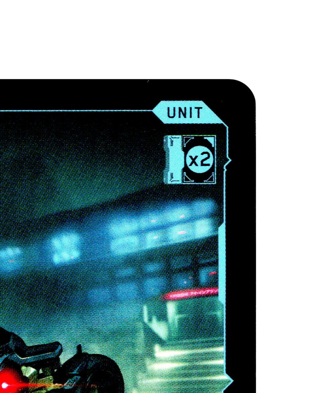 Modded Muramasa B121 Cyberpunk 2077 TCG Beta card front top-right corner