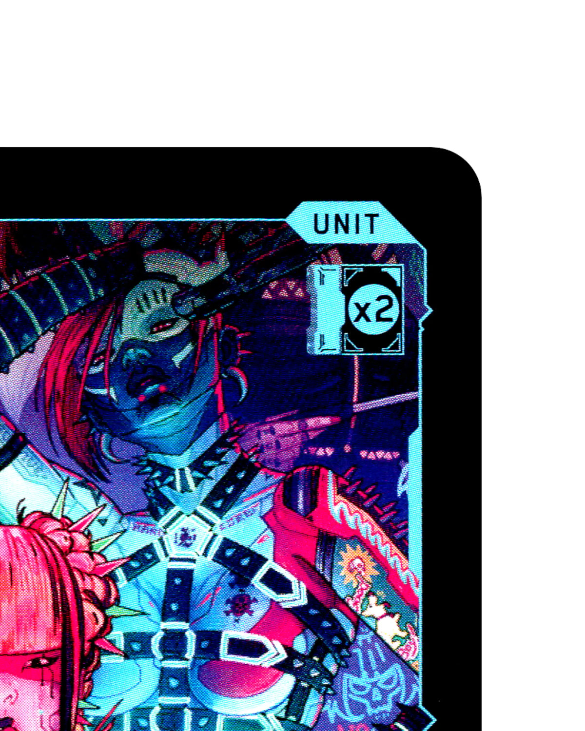 Mox Inciters B122 Cyberpunk 2077 TCG Beta card front top-right corner