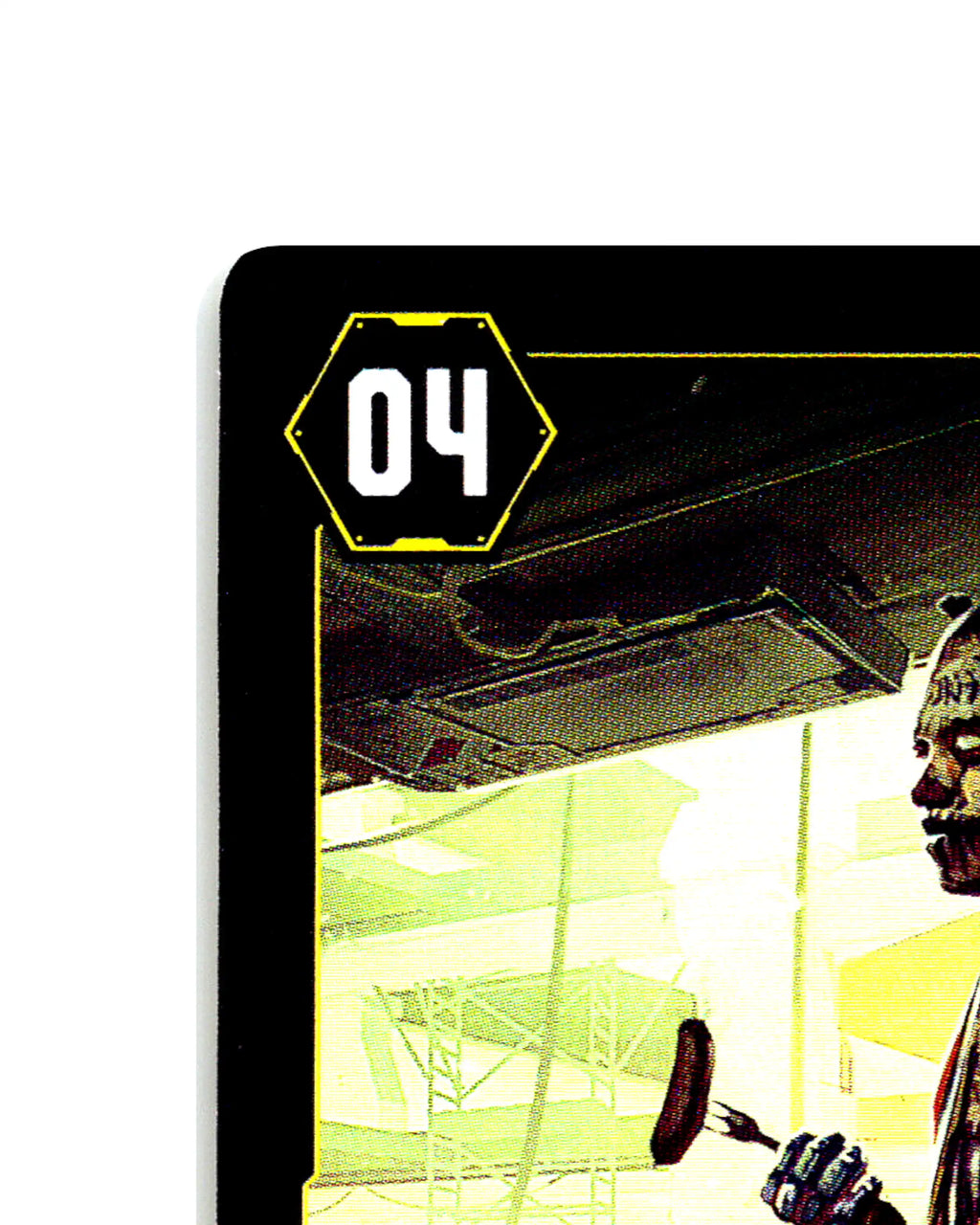 Offduty Malfini B051 Cyberpunk 2077 TCG Beta card front top-left corner