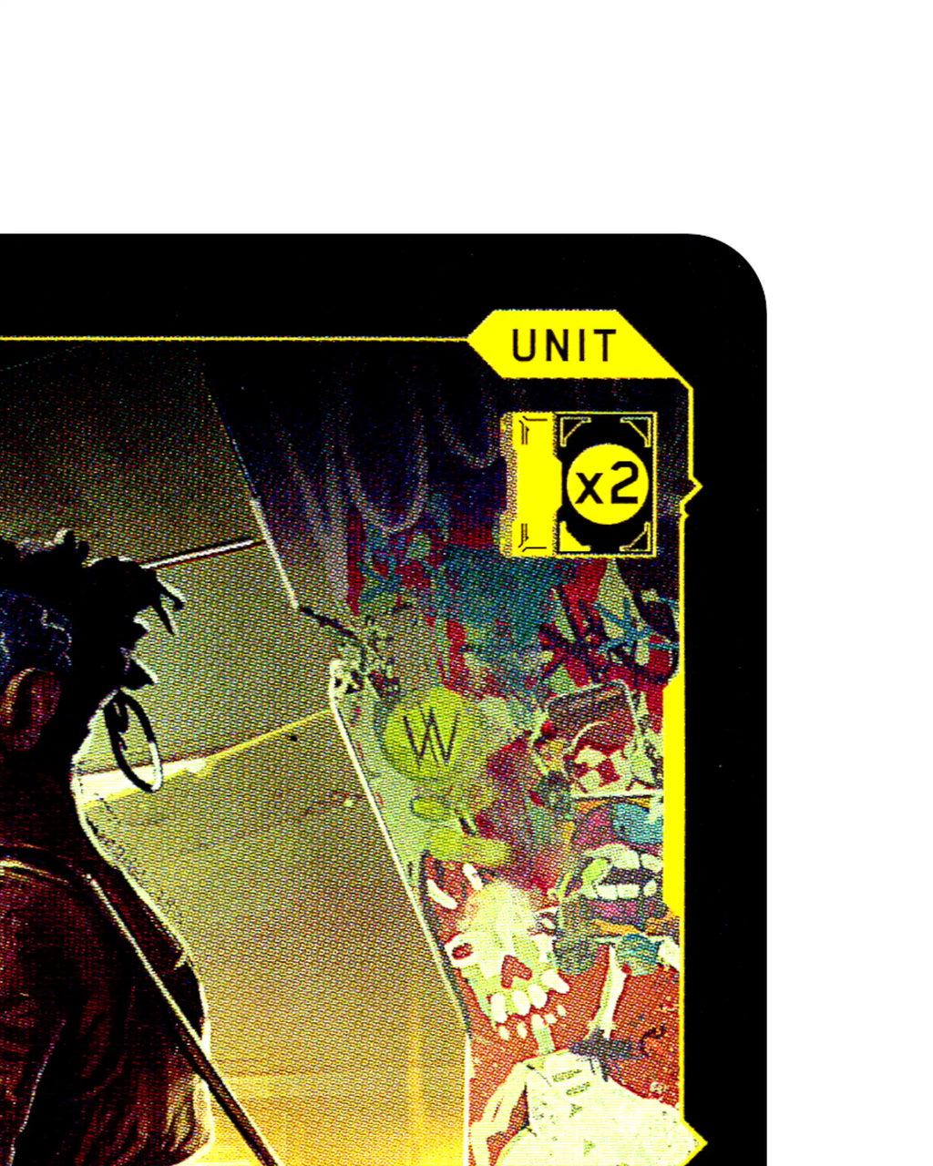 Offduty Malfini B051 Cyberpunk 2077 TCG Beta card front top-right corner