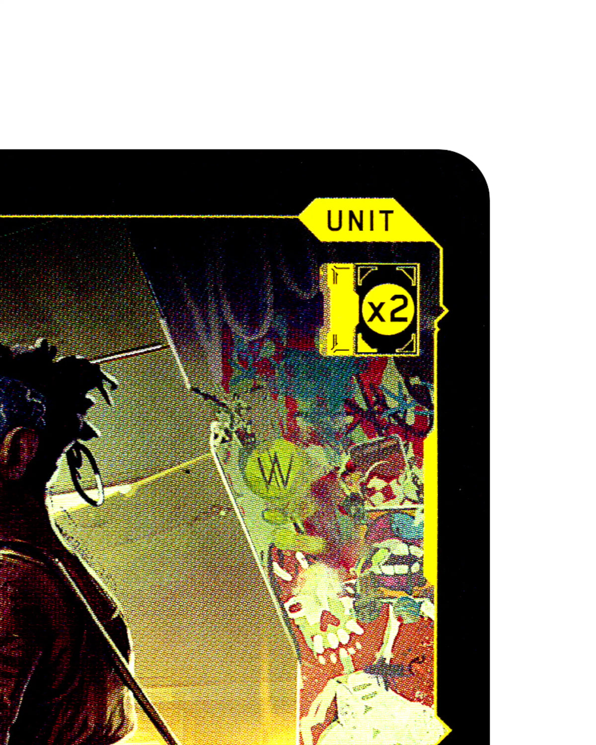 Offduty Malfini B051 Cyberpunk 2077 TCG Beta card front top-right corner