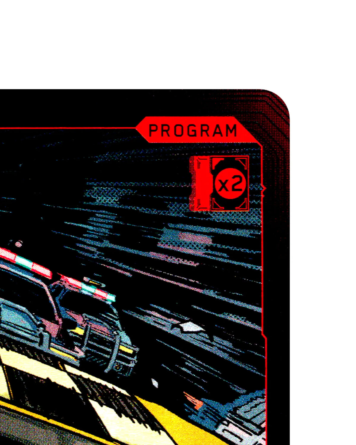 Over the Edge B034 Cyberpunk 2077 TCG Beta card front top-right corner